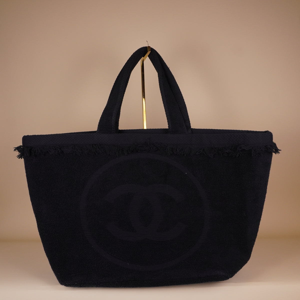 PRE-OWNED CC Terry Cloth Beach Tote