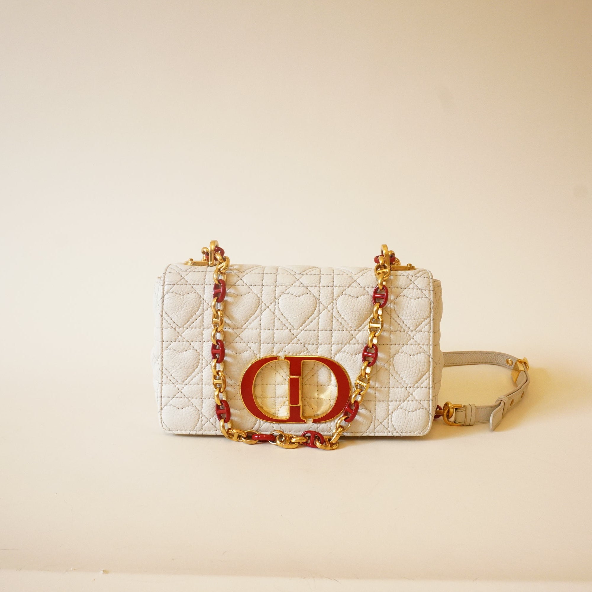 PRE-OWNED Chain Shoulder Bag Caro Small Crossbody Bag