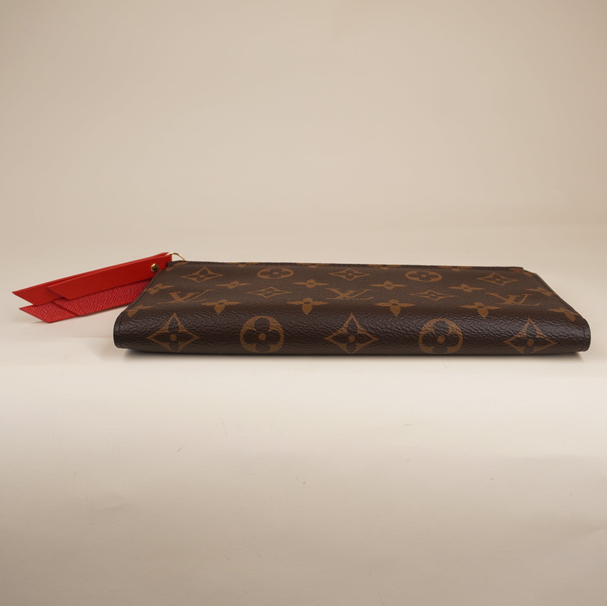 PRE-OWNED LV Monogram Canvas Coquelicot Adele Wallet