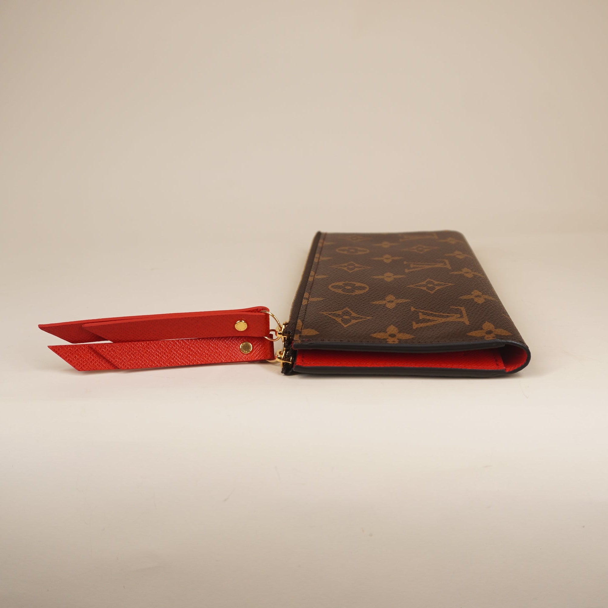 PRE-OWNED LV Monogram Canvas Coquelicot Adele Wallet