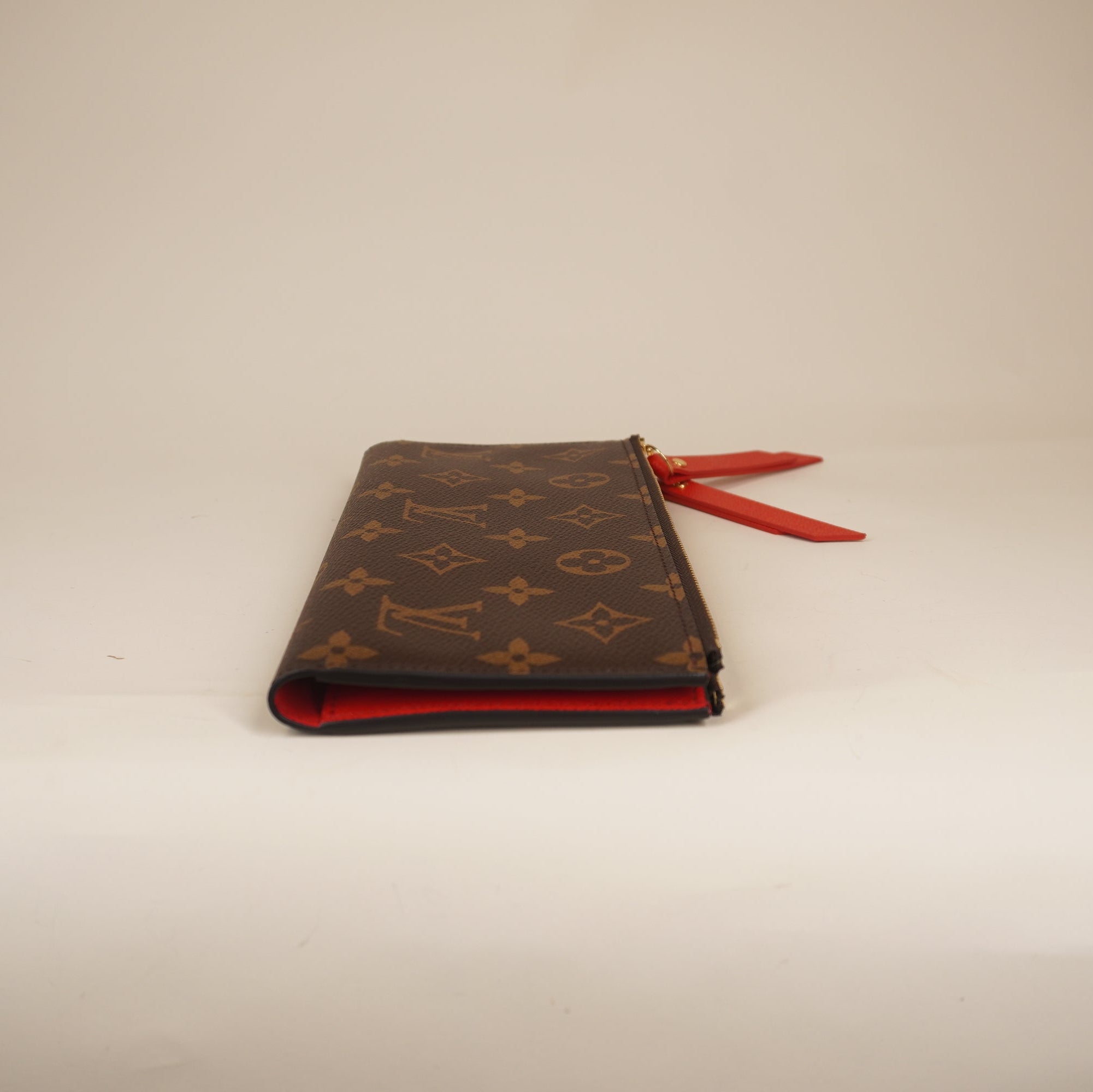 PRE-OWNED LV Monogram Canvas Coquelicot Adele Wallet