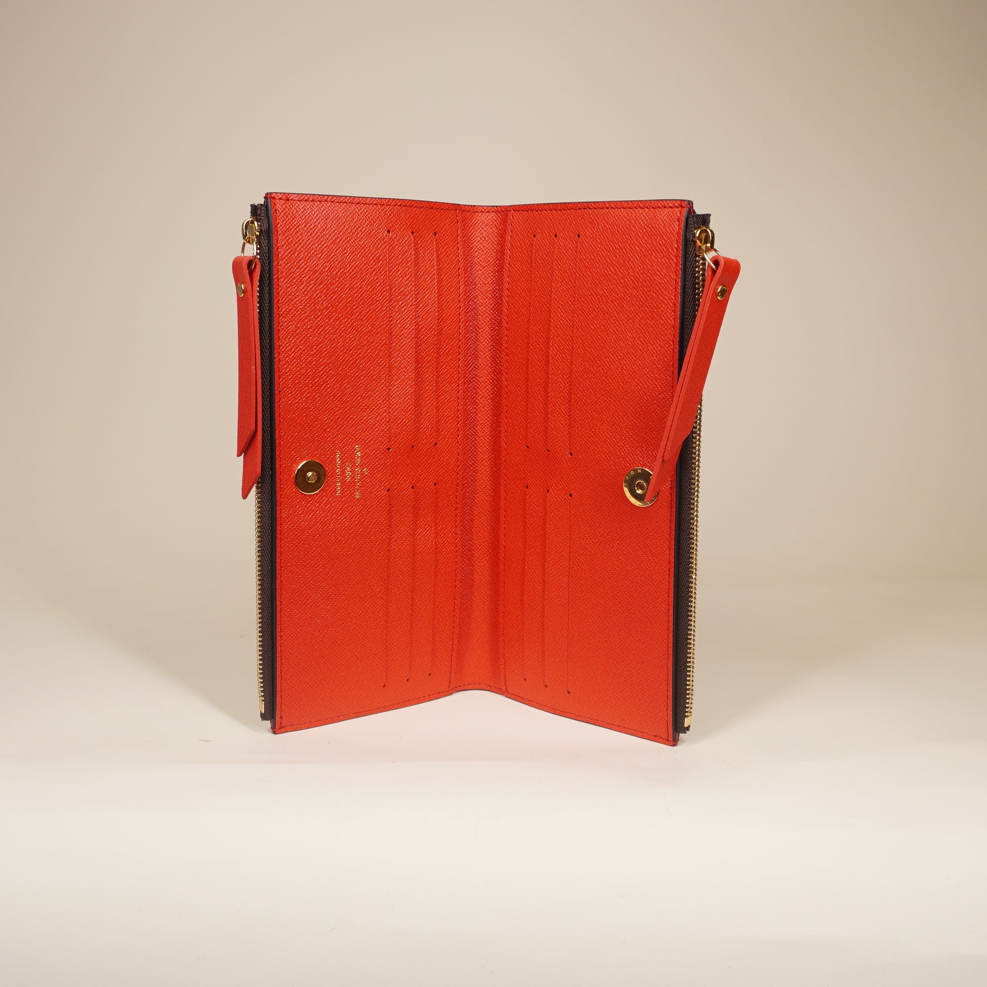 PRE-OWNED LV Monogram Canvas Coquelicot Adele Wallet