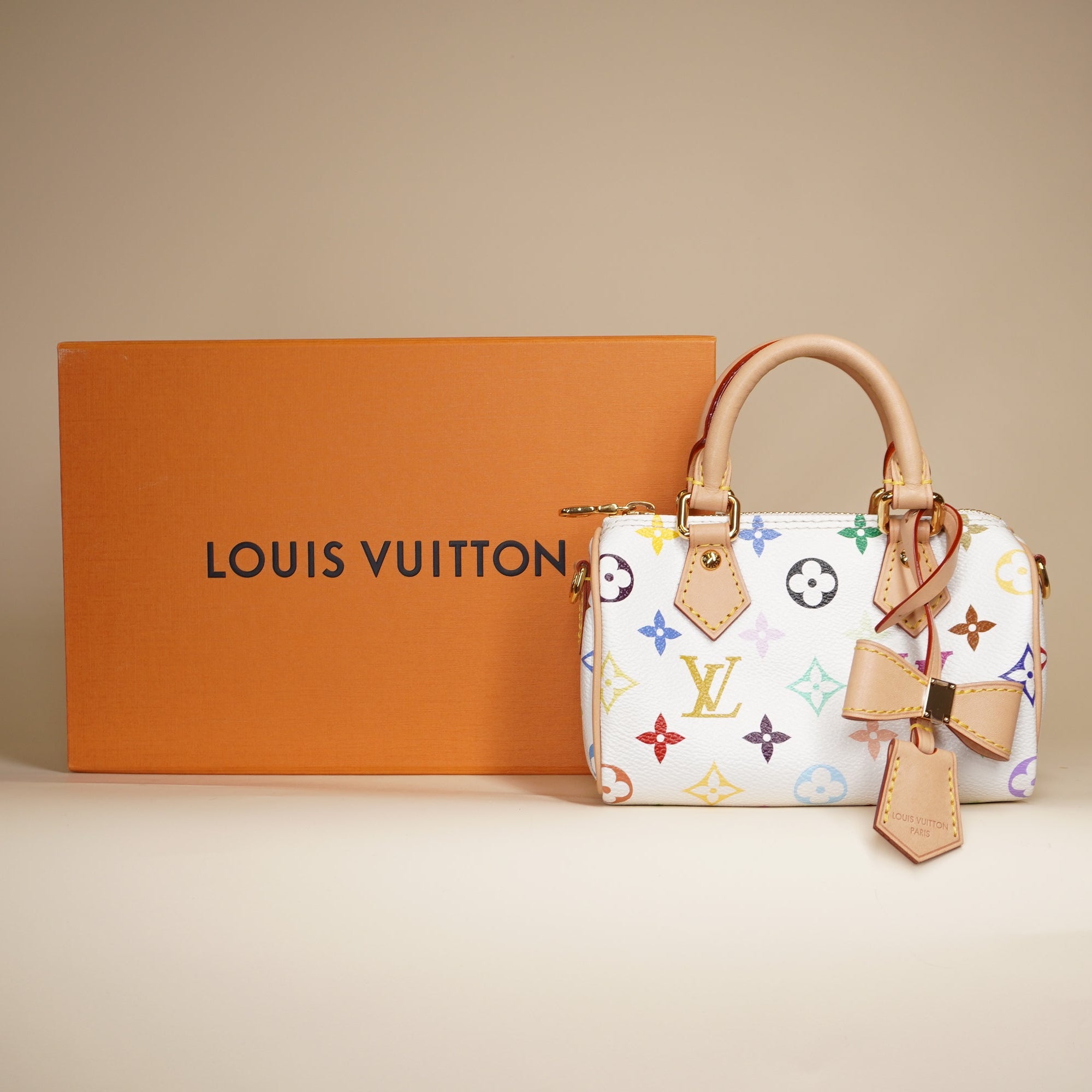 PRE-OWNED LV x TM Nano Speedy Crossbody Bag