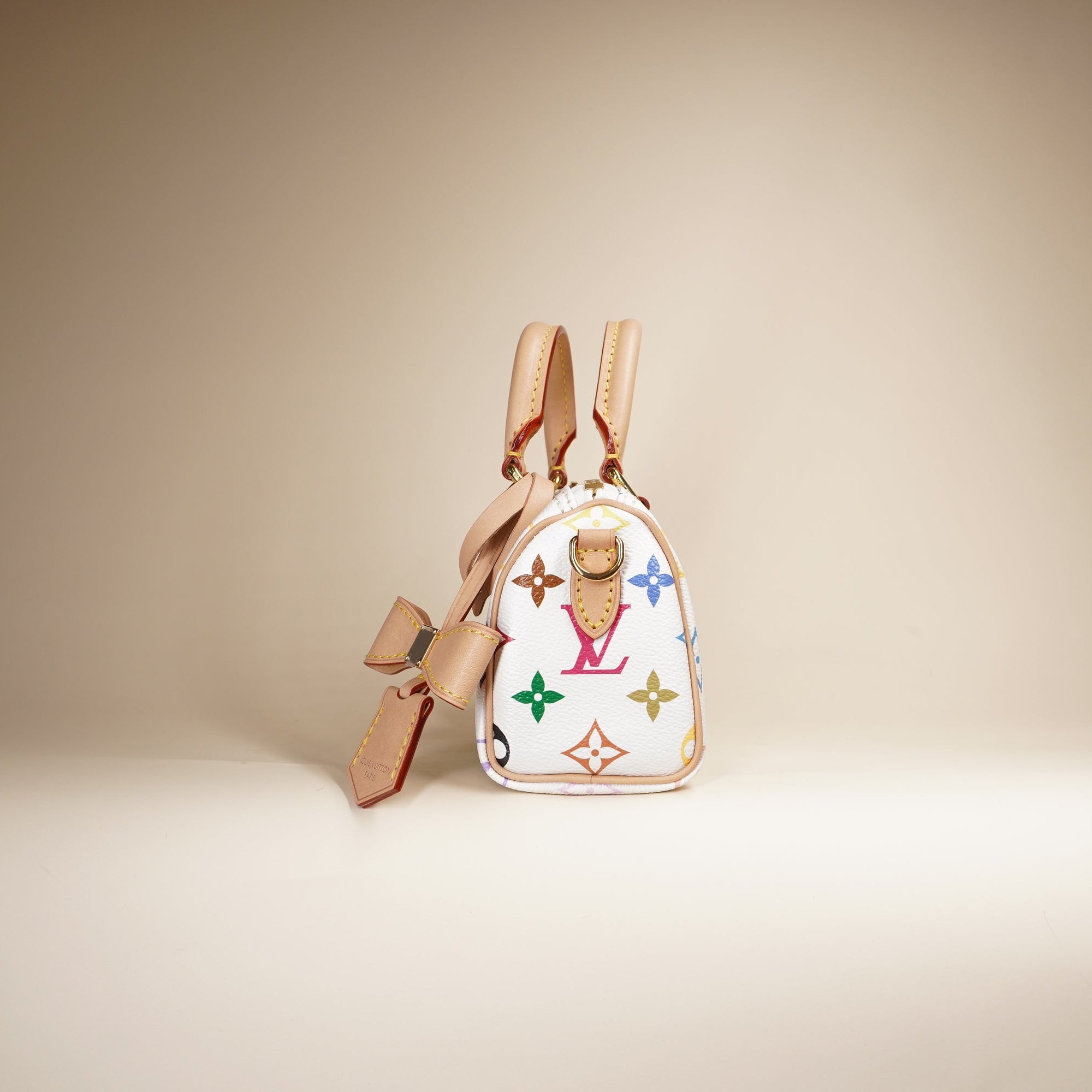 PRE-OWNED LV x TM Nano Speedy Crossbody Bag