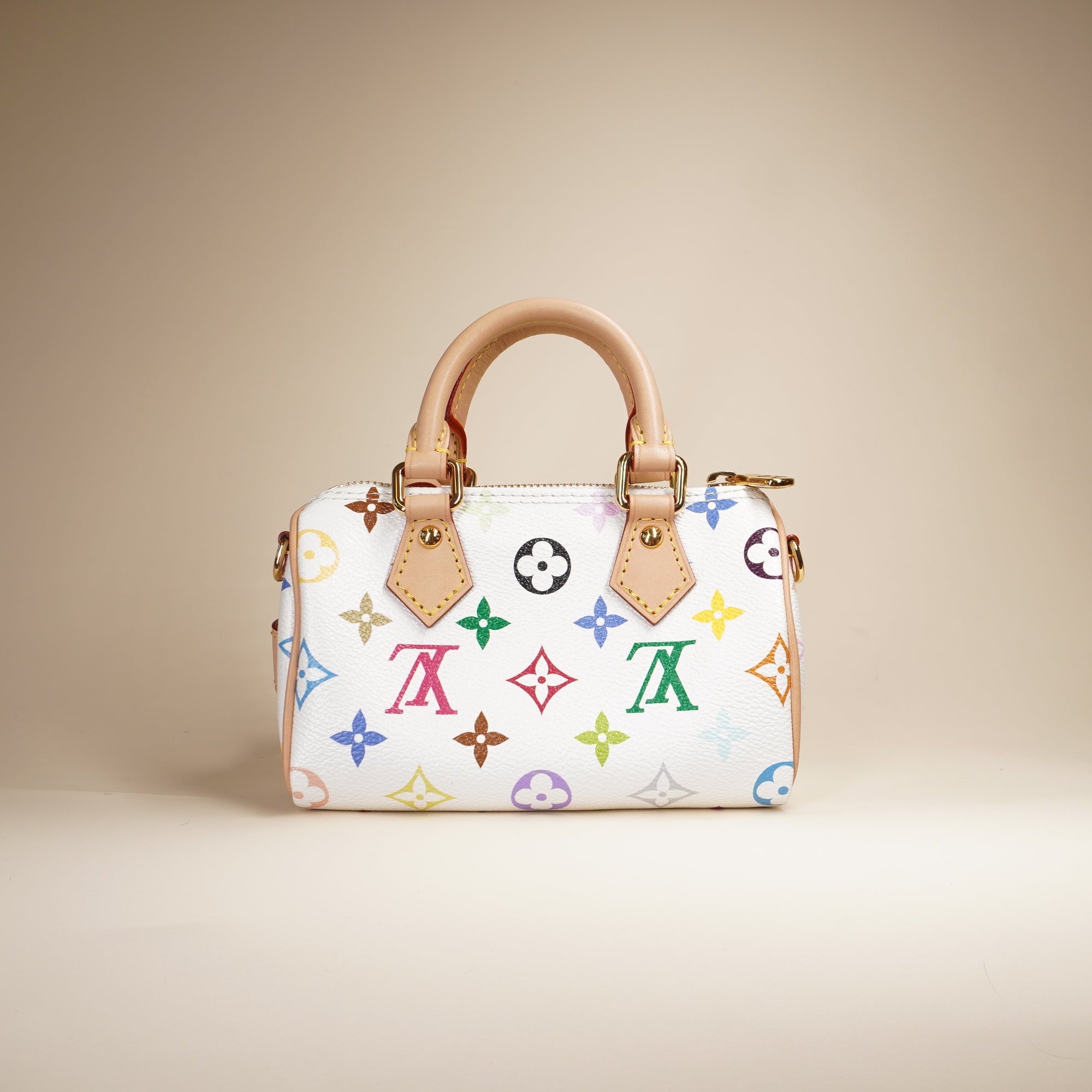 PRE-OWNED LV x TM Nano Speedy Crossbody Bag