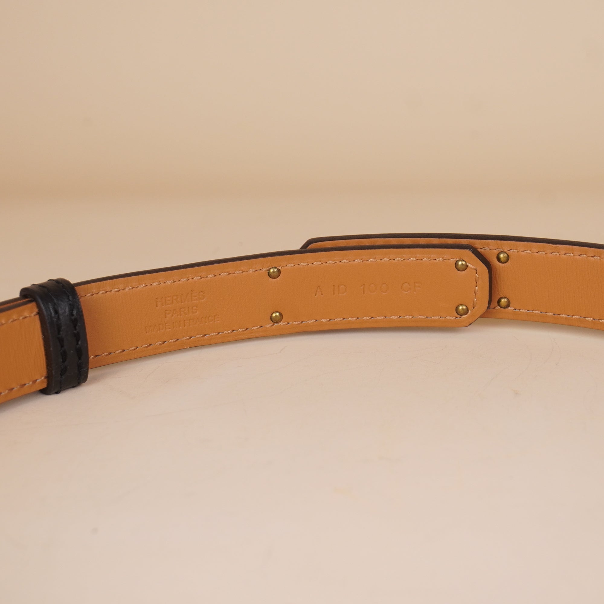 PRE-OWNED Epsom Kelly Belt Black
