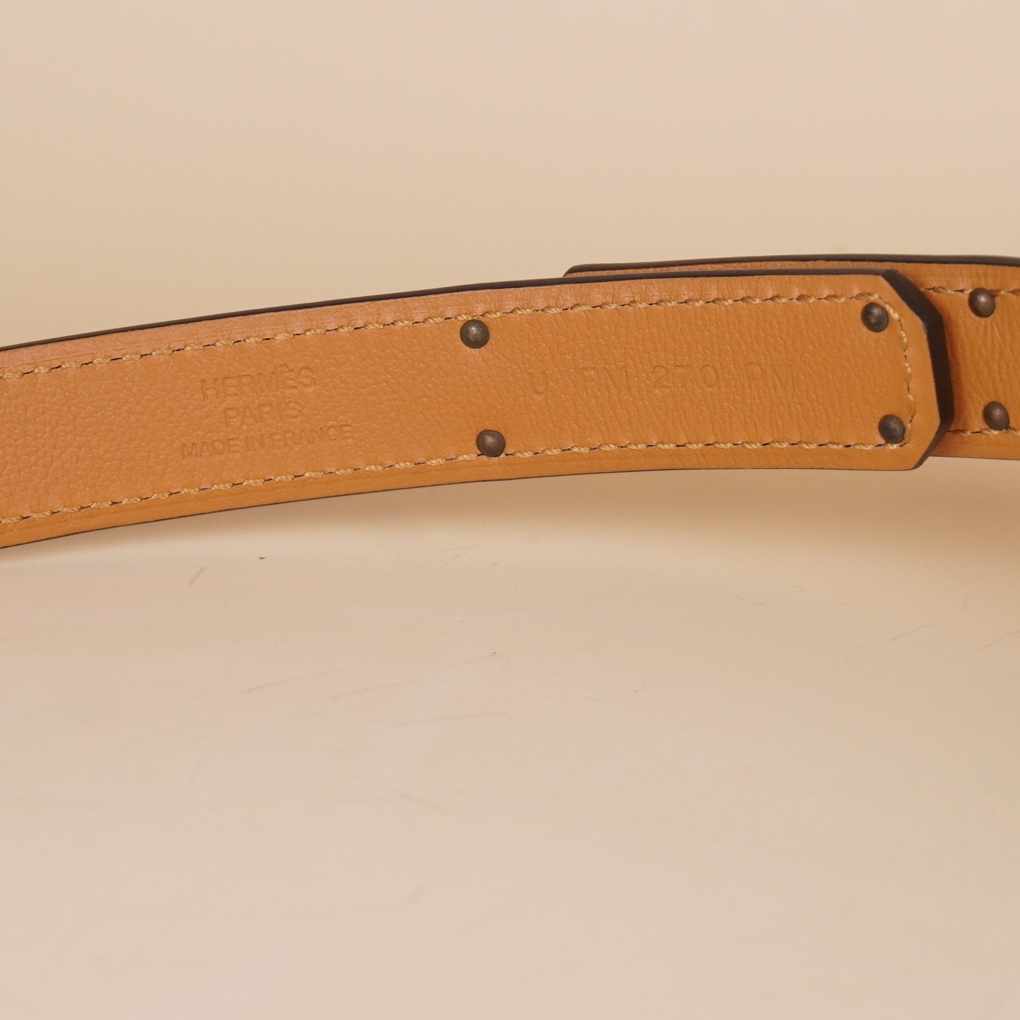 HERMES - Kelly Pocket Belt 18 Vert Frida Epsom Gold Hardware