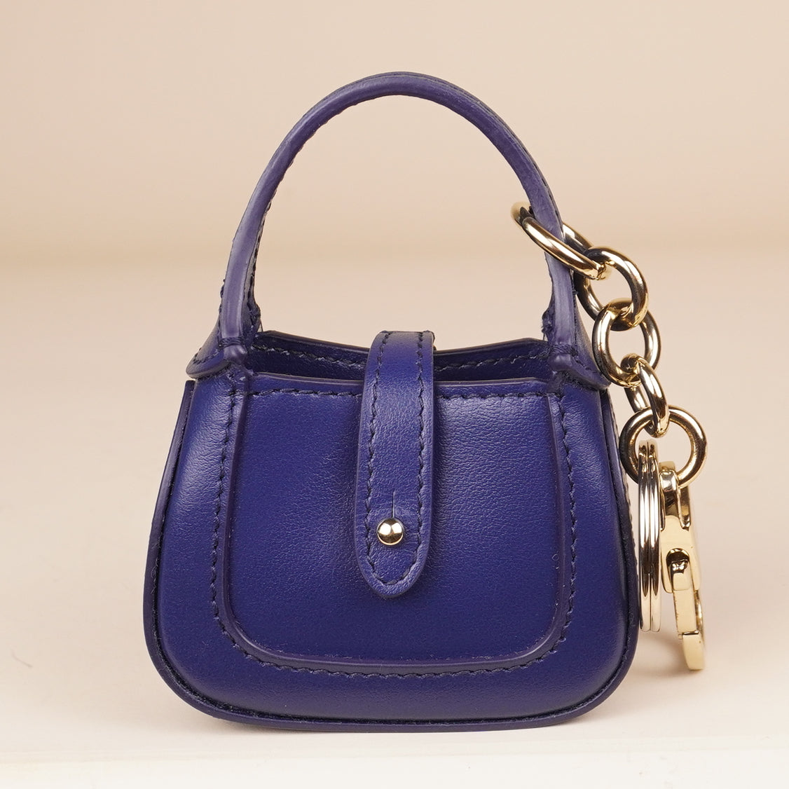 PRE-OWNED GG Boarded Dyana Lux Calfskin Small Jackie 1961 Hobo New Cherry Red with Blue Jackie Charm