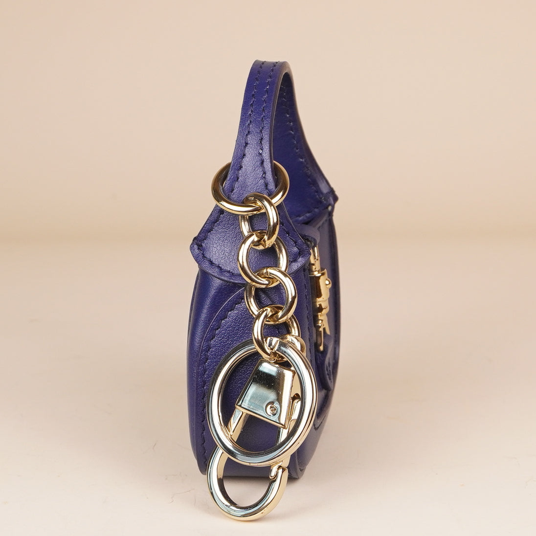 PRE-OWNED GG Boarded Dyana Lux Calfskin Small Jackie 1961 Hobo New Cherry Red with Blue Jackie Charm