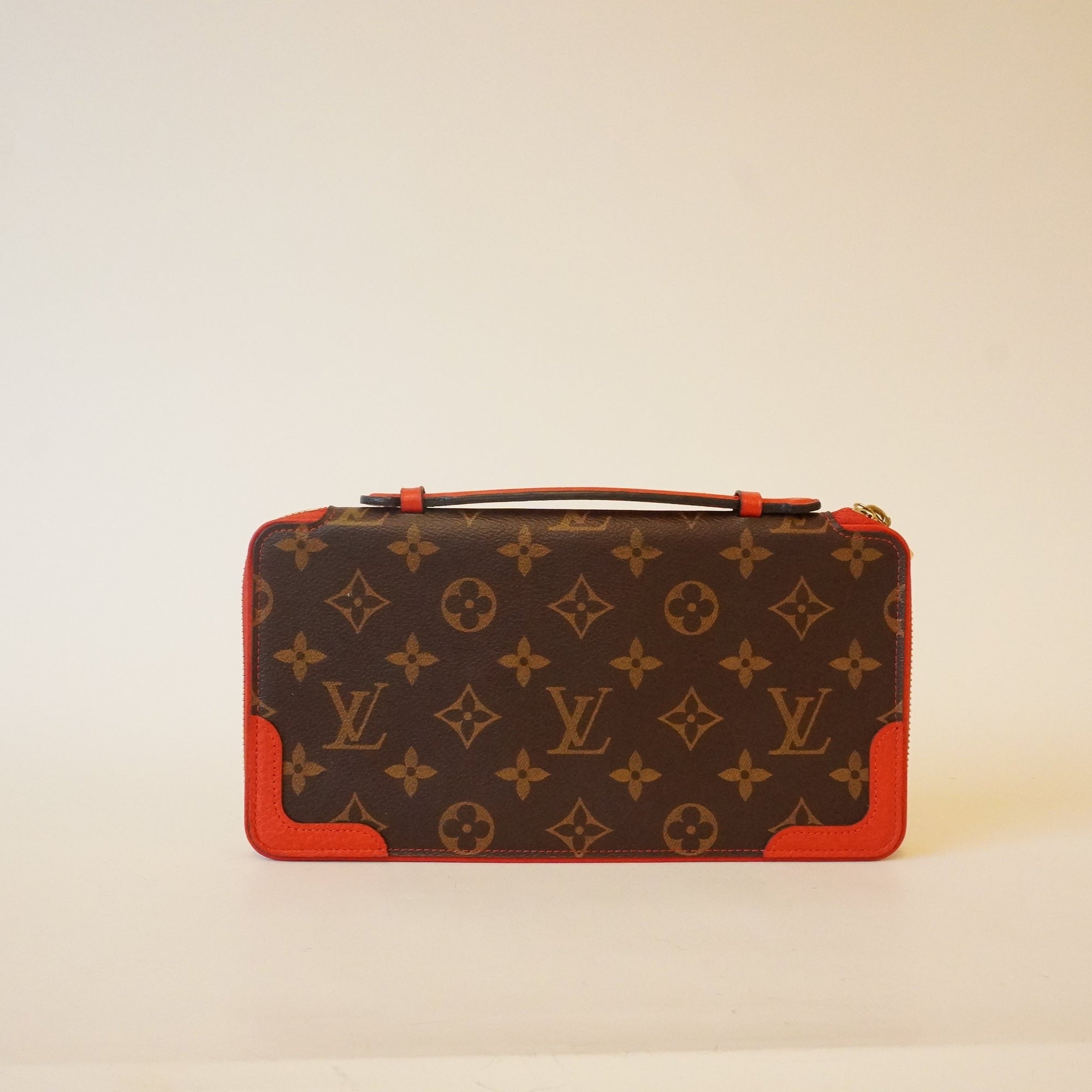 PRE-OWNED Monogram Retiro Daily Organizer Wallet Cherry