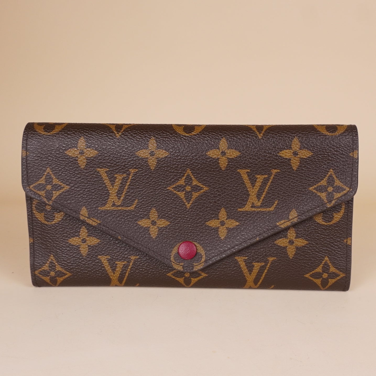 PRE-OWNED LV Fuchsia Monogram Canvas Josephine Wallet