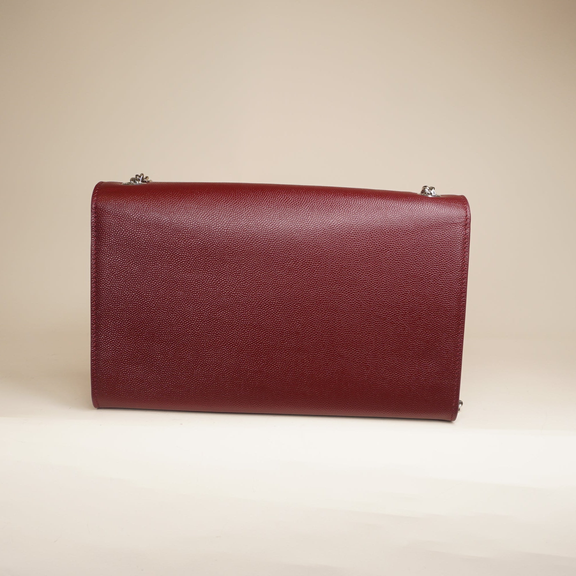 PRE-OWNED Grain De Poudre Medium Classic Monogram Kate Satchel Amaranto