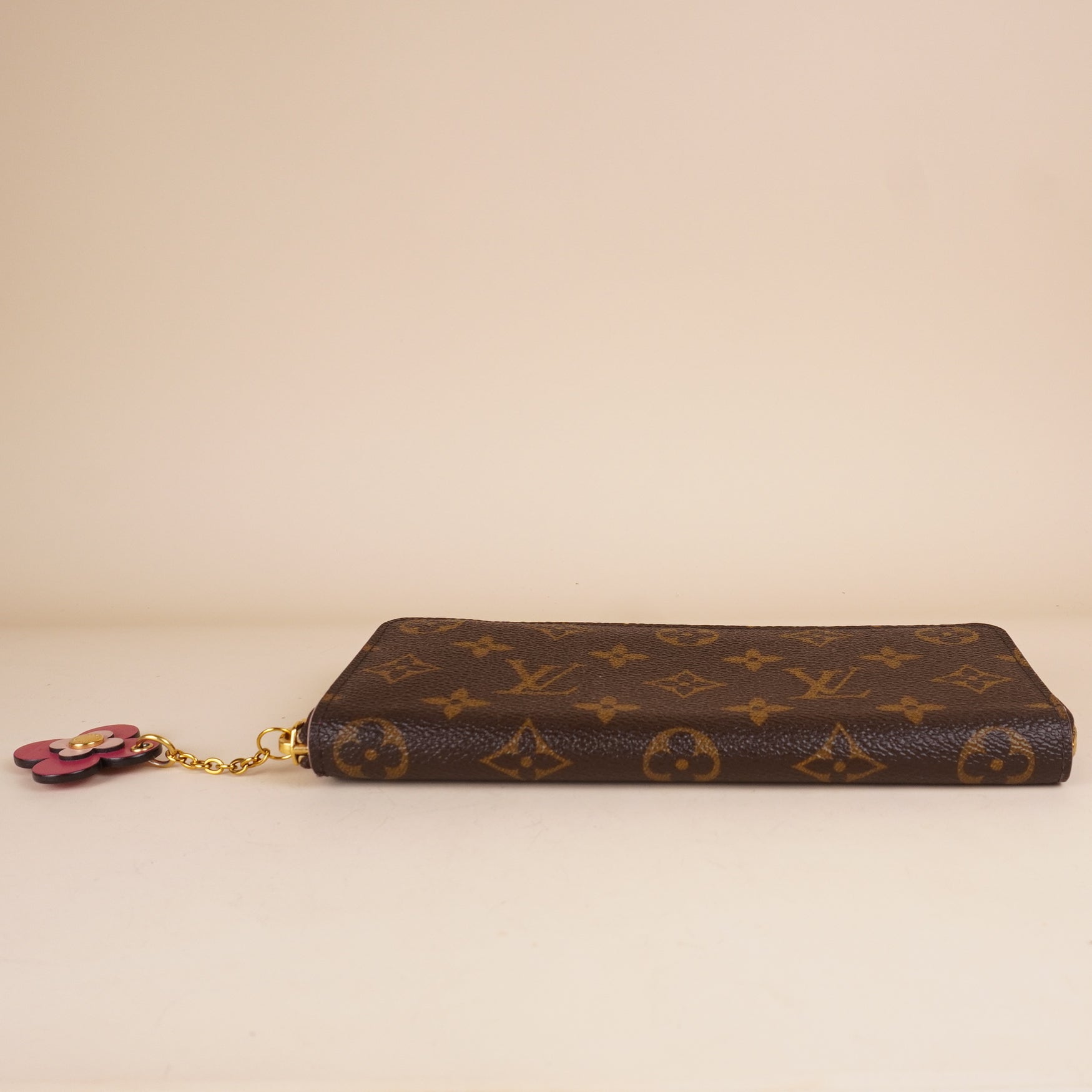 PRE-OWNED LV Monogram Blooming Flowers Clemence Wallet