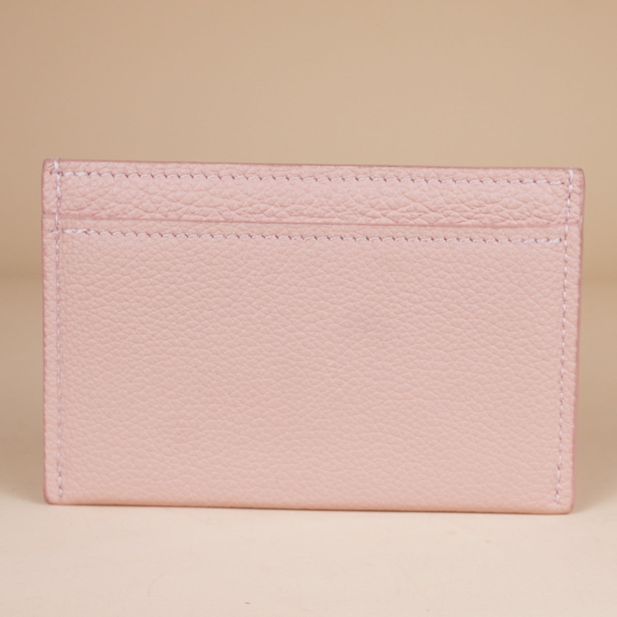 PRE-OWNED LV Pink Lockme Calfskin Card Holder