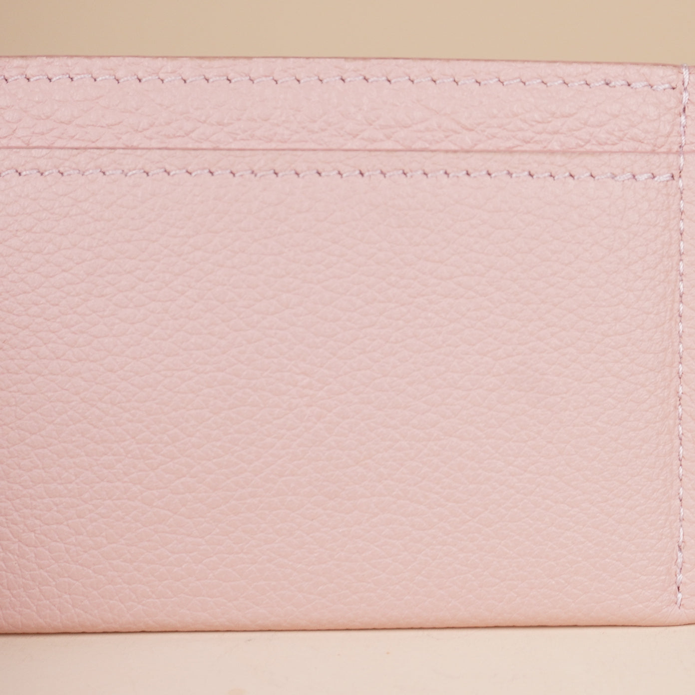 PRE-OWNED LV Pink Lockme Calfskin Card Holder