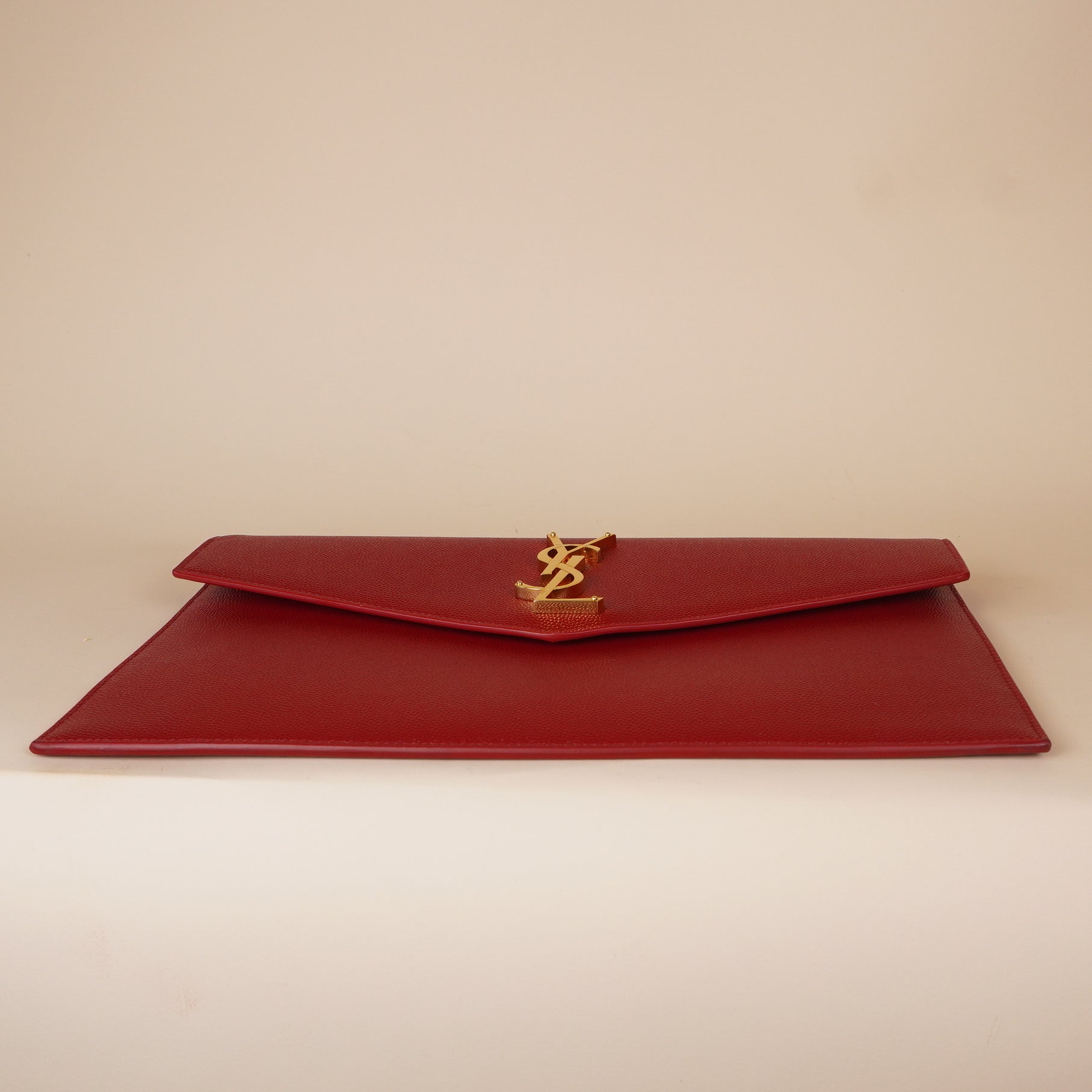 PRE-OWNED Grain de Poudre Leather Uptown Pouch