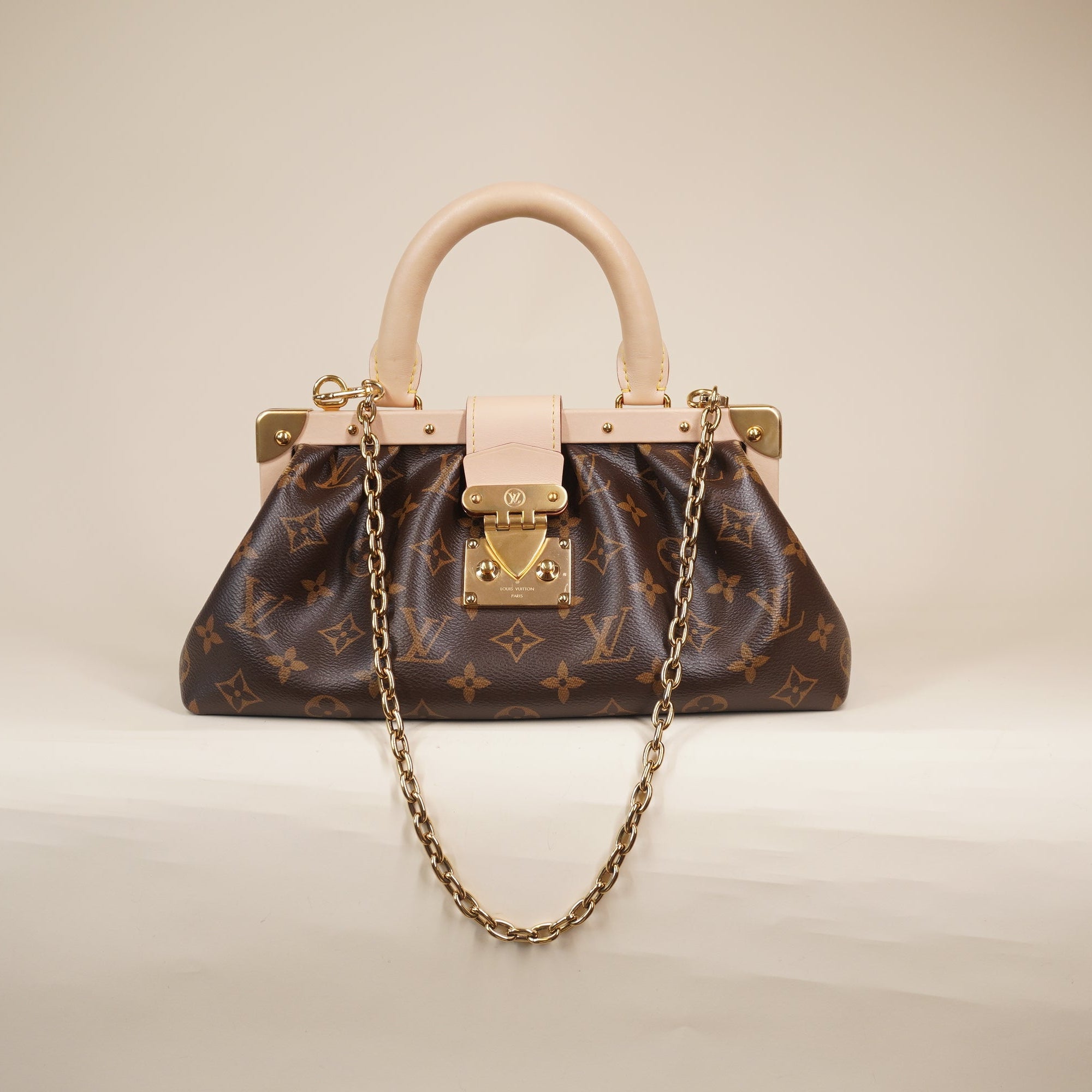 PRE-OWNED LV Monogram Canvas Clutch Sholder Bag