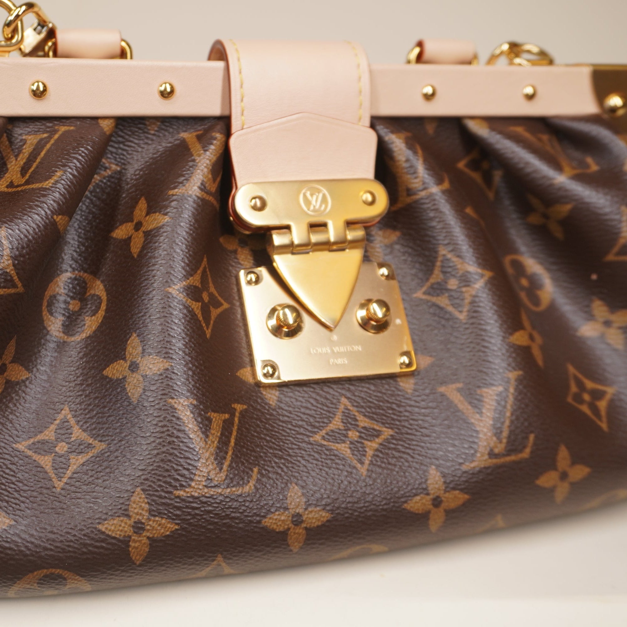 PRE-OWNED LV Monogram Canvas Clutch Sholder Bag