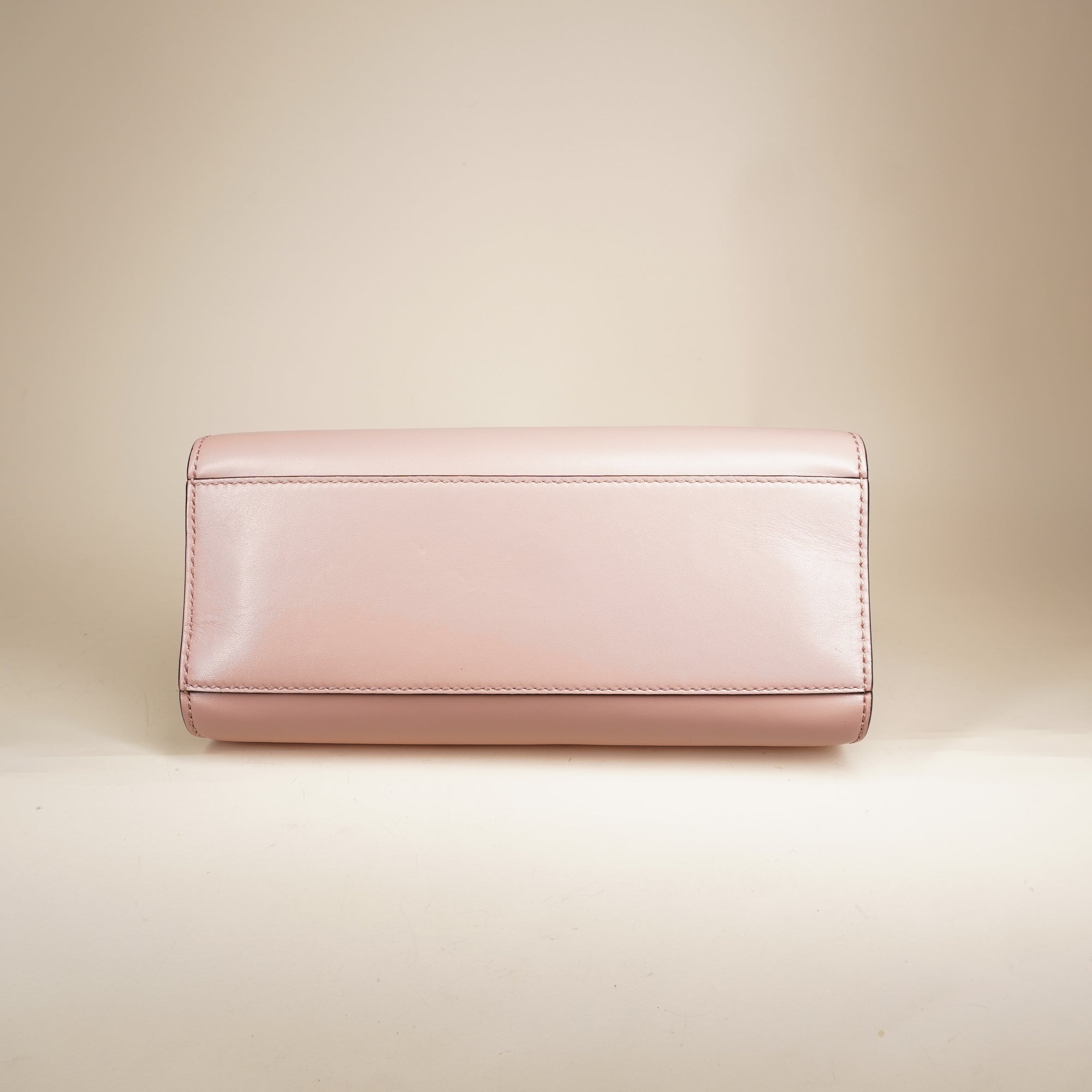 PRE-OWNED Pink Nymphea Bamboo Top Handle Shoulder Bag