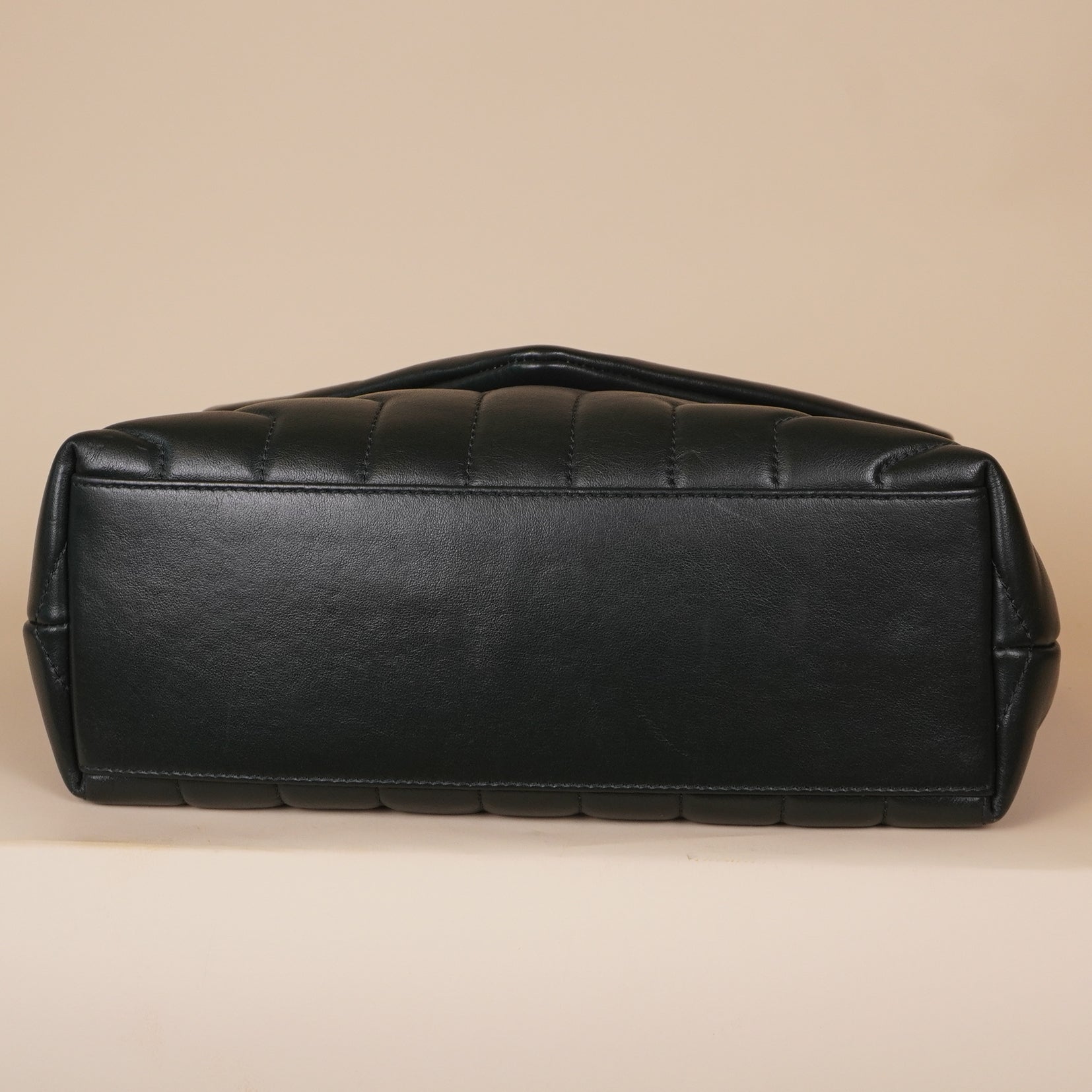 PRE-OWNED Paris Green Leather Medium Loulou Bag