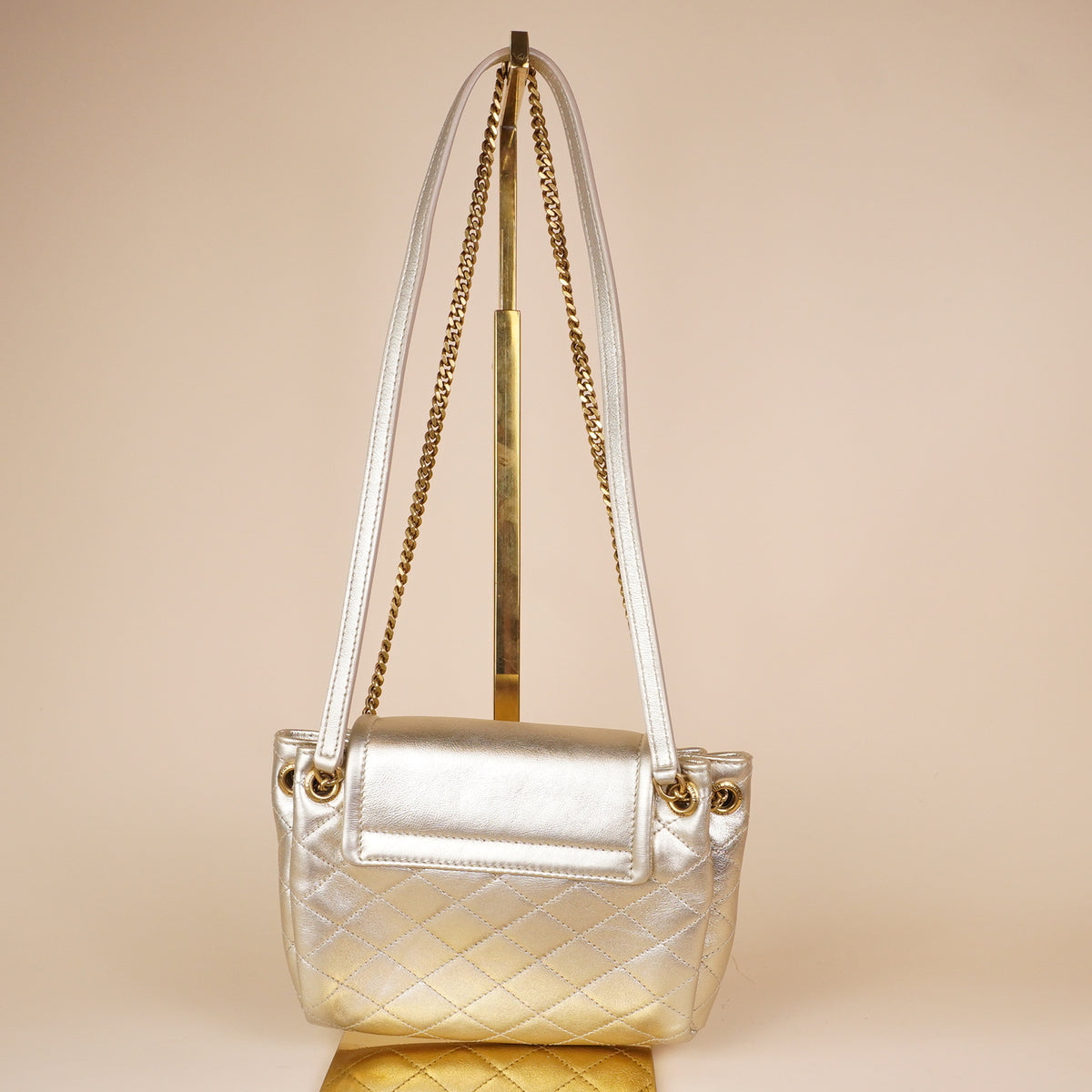 PRE-OWNED Nolita Gold Leather Mini Shoulder Bag