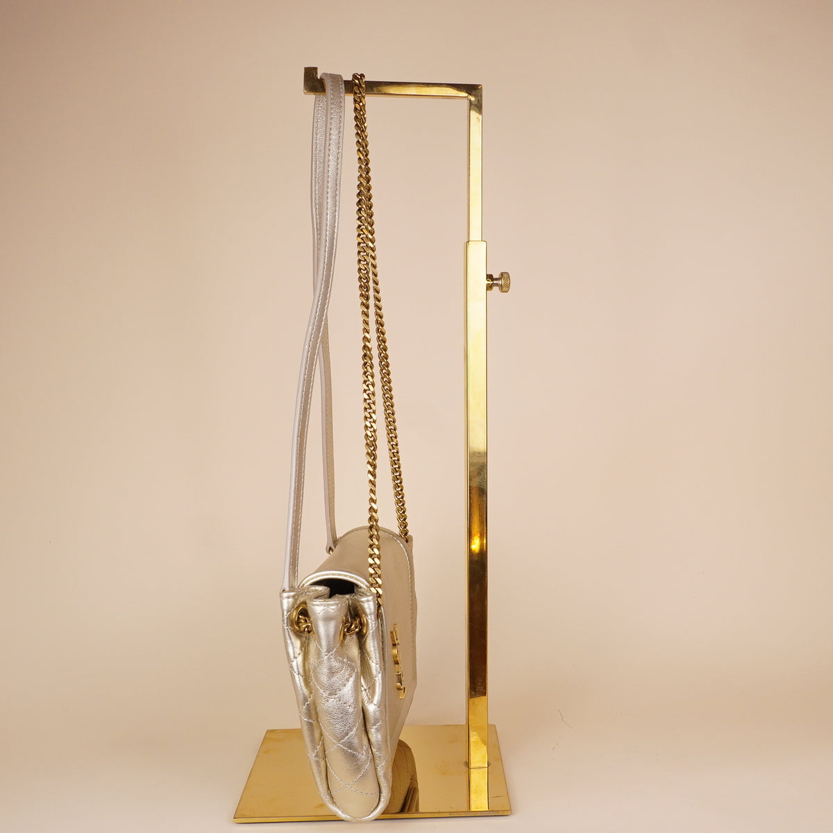 PRE-OWNED Nolita Gold Leather Mini Shoulder Bag