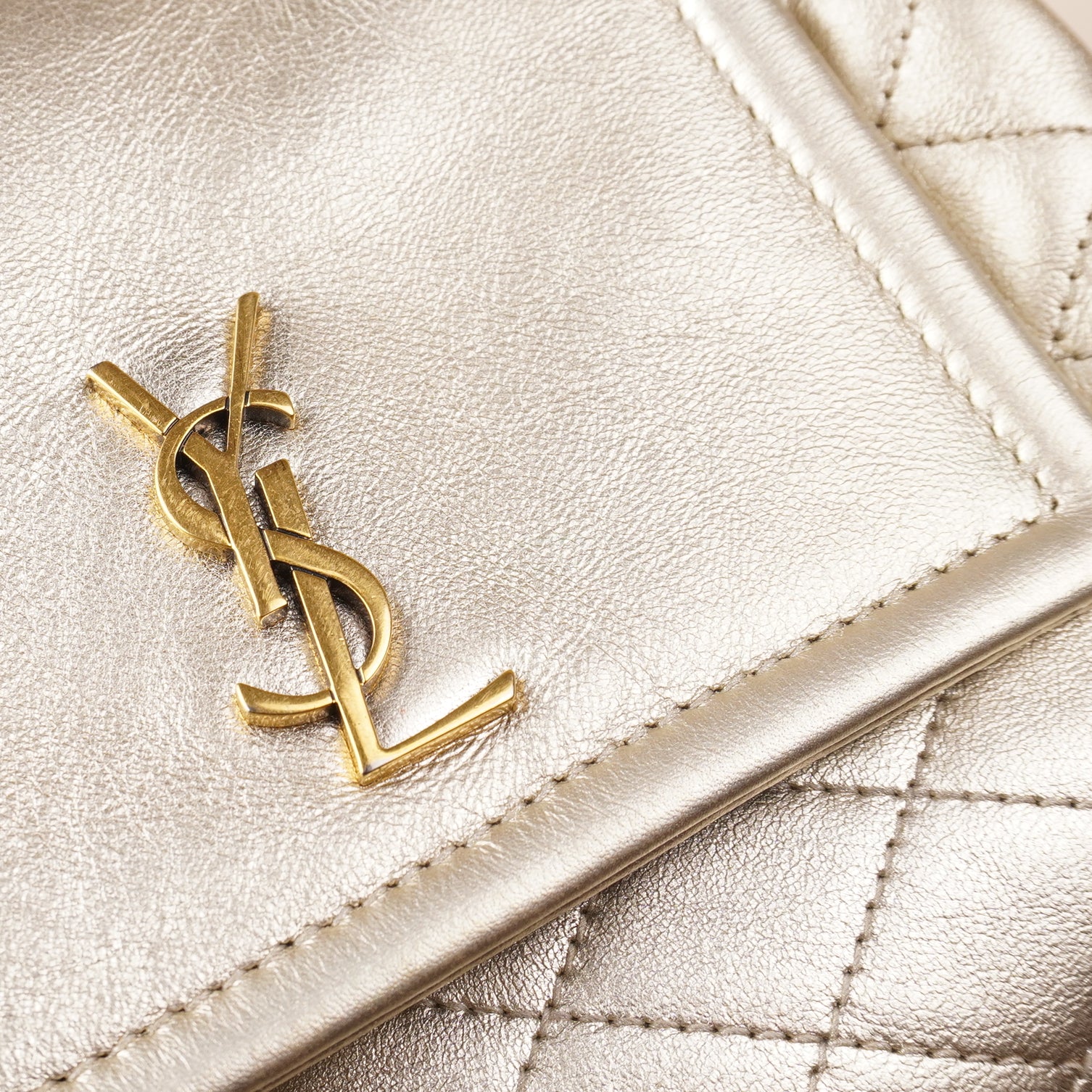 PRE-OWNED Nolita Gold Leather Mini Shoulder Bag