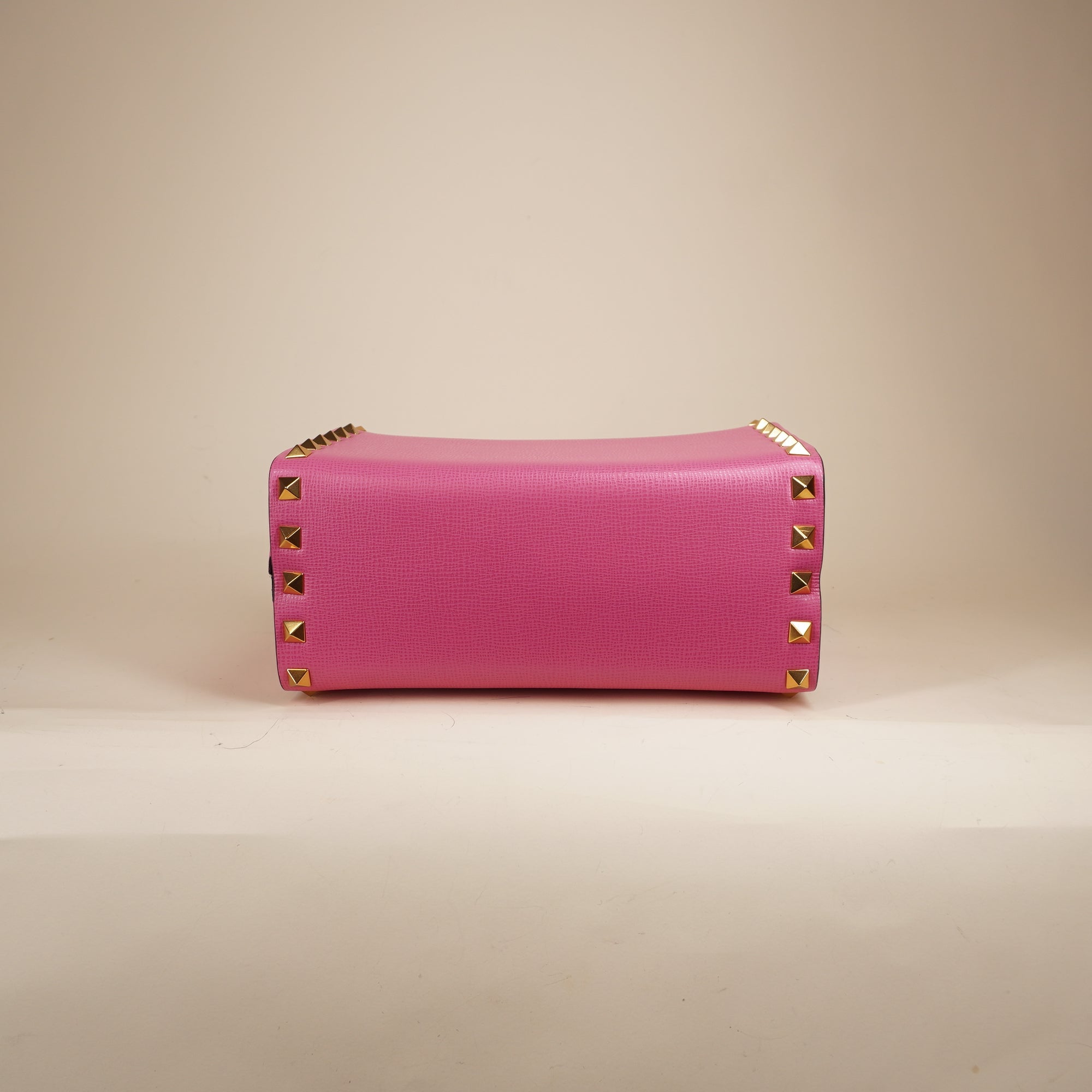 PRE-OWNED Rockstud Alcove Box Handle Pink Crossbody Bag