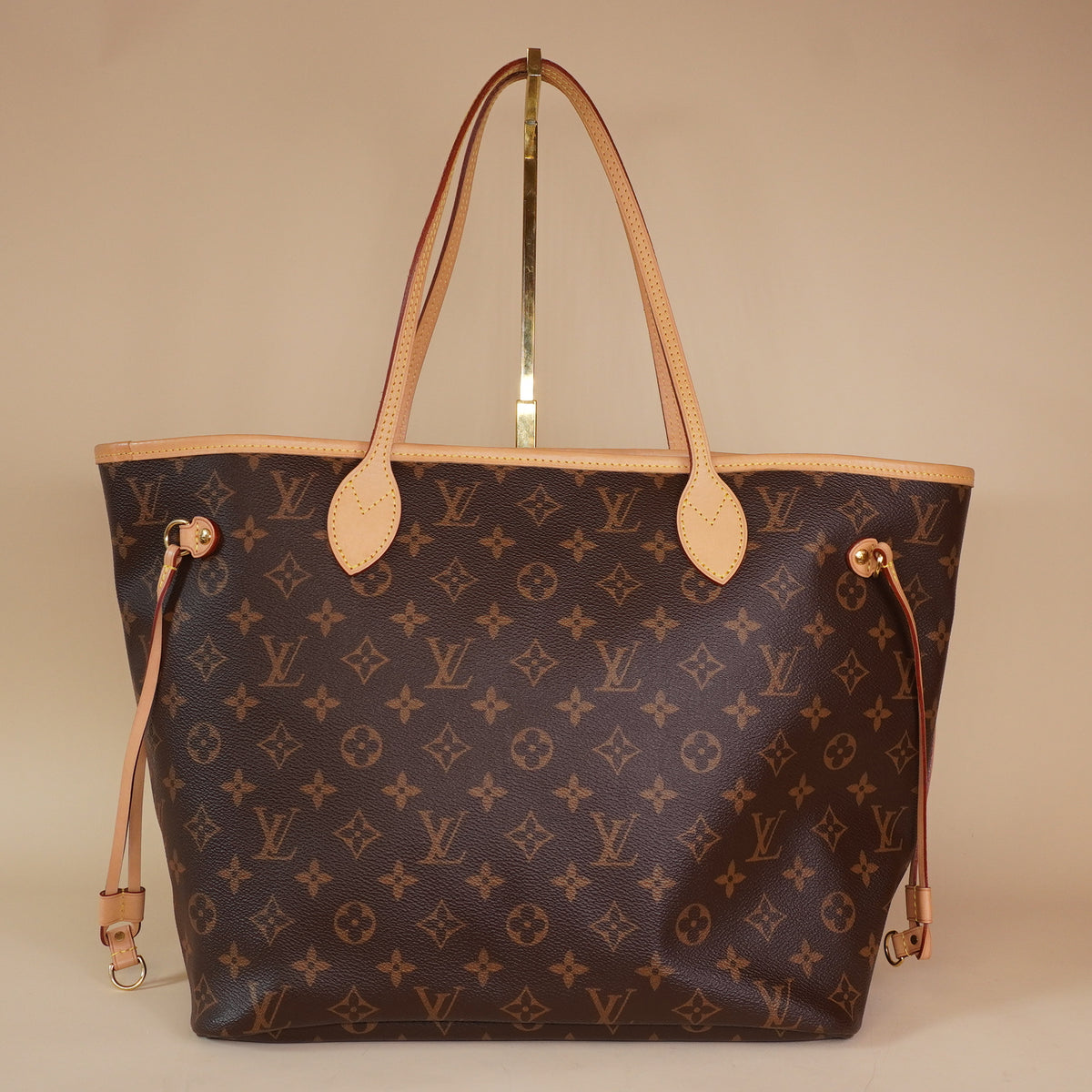 PRE-OWNED LV Monogram Neo Neverfull MM Cherry