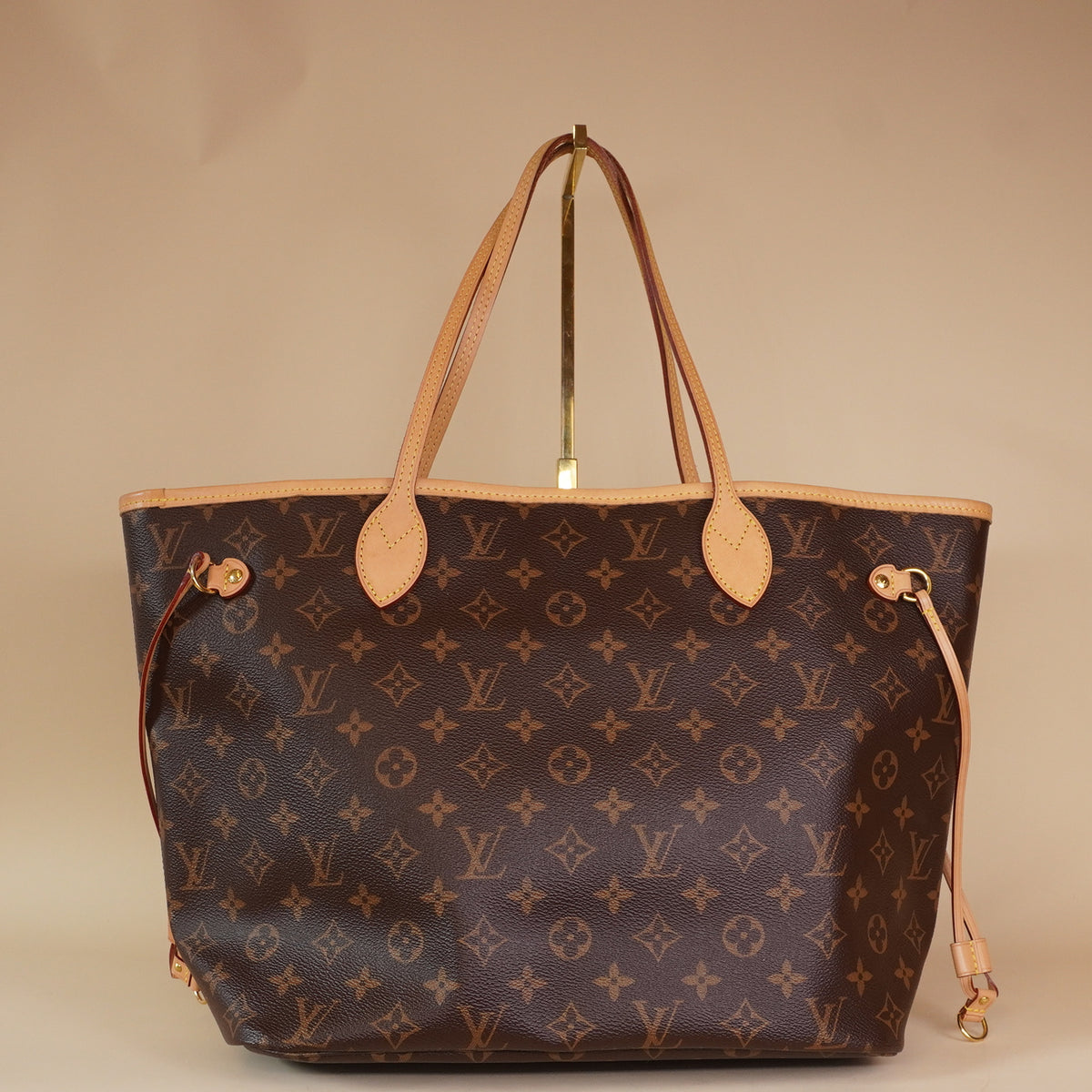 PRE-OWNED LV Monogram Neo Neverfull MM Cherry