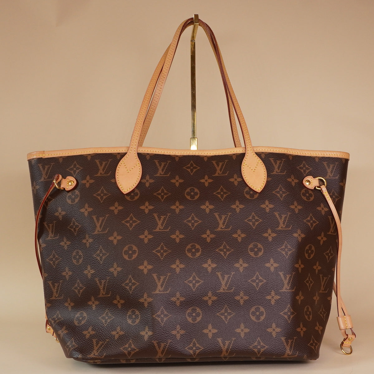 PRE-OWNED LV Monogram Neo Neverfull MM Cherry