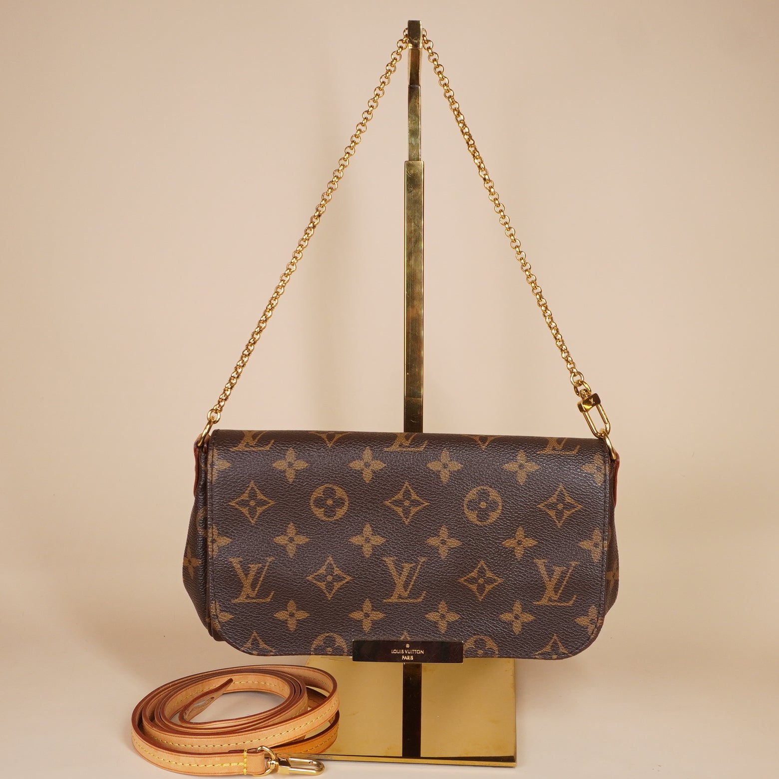 PRE-OWNED LV Monogram Canvas Favorite PM Bag