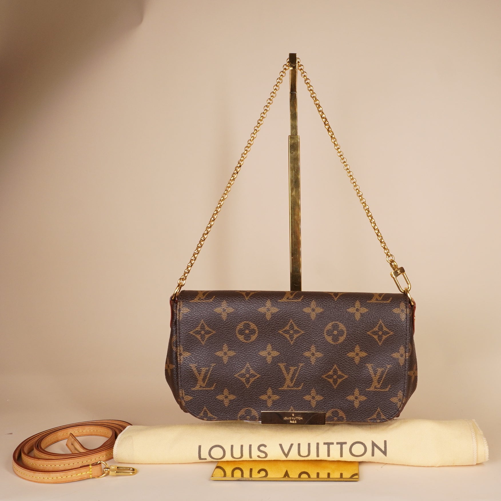 PRE-OWNED LV Monogram Canvas Favorite PM Bag