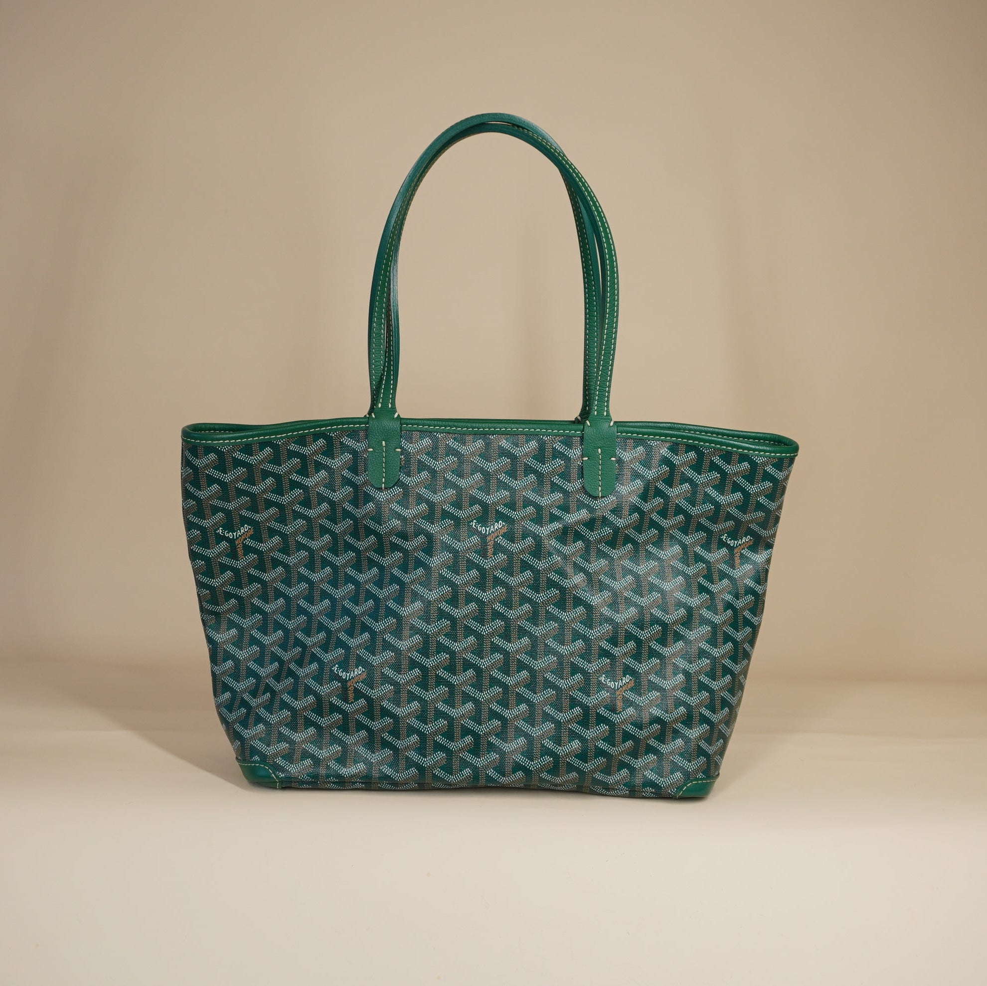 PRE-OWNED Artois PM Canvas Shoulder Bag Green