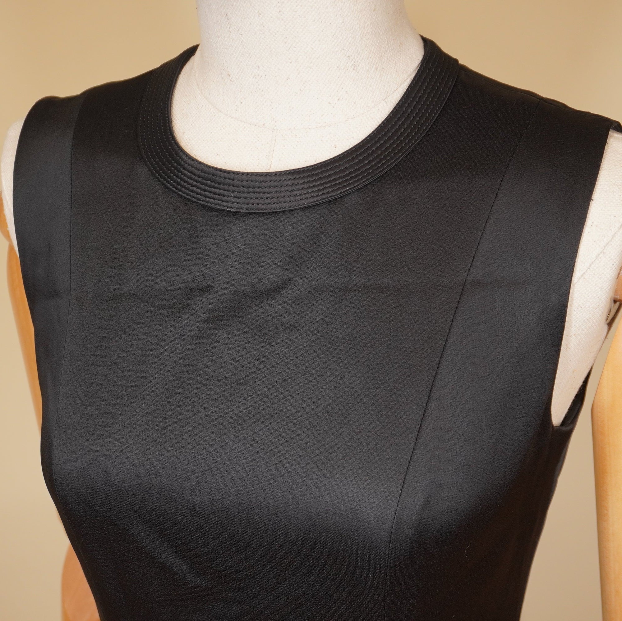 PRE-OWNED Safety Pin mini dress in black XS