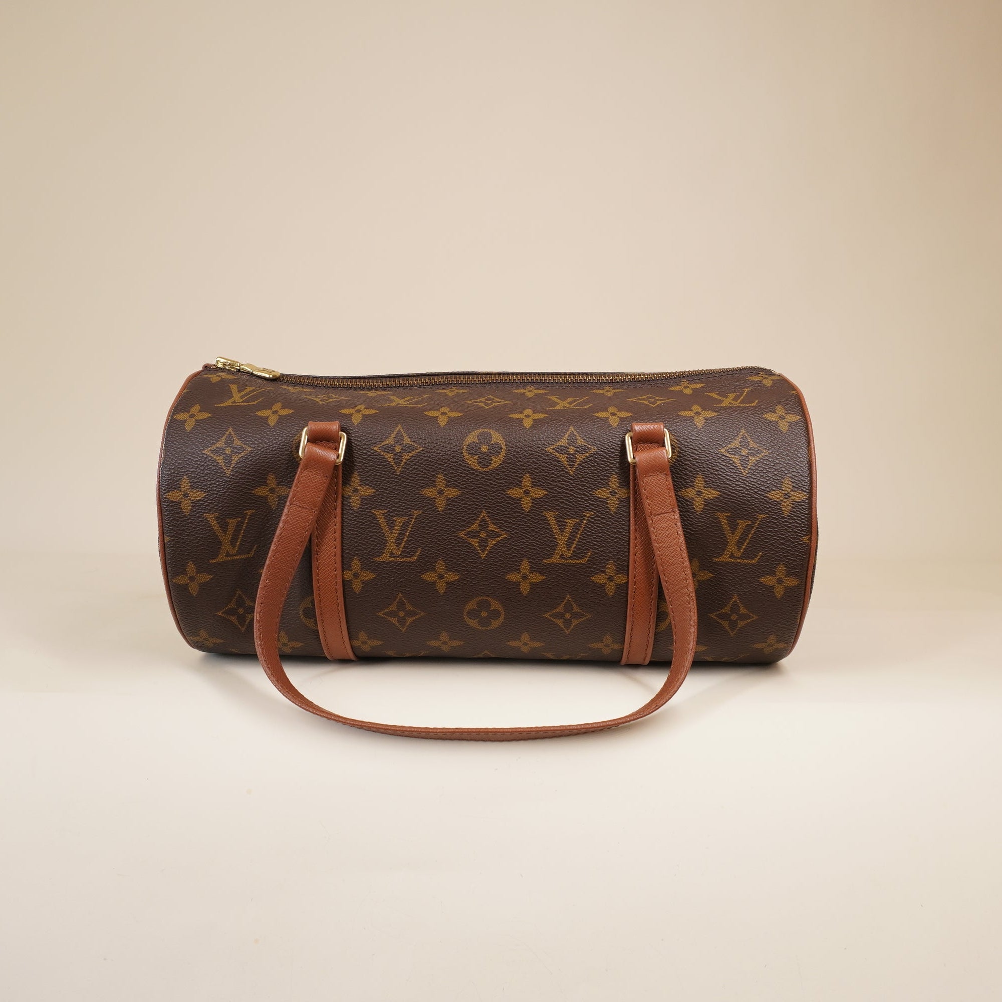 PRE-OWNED LV Monogram Papillon NM Shoulder Bag
