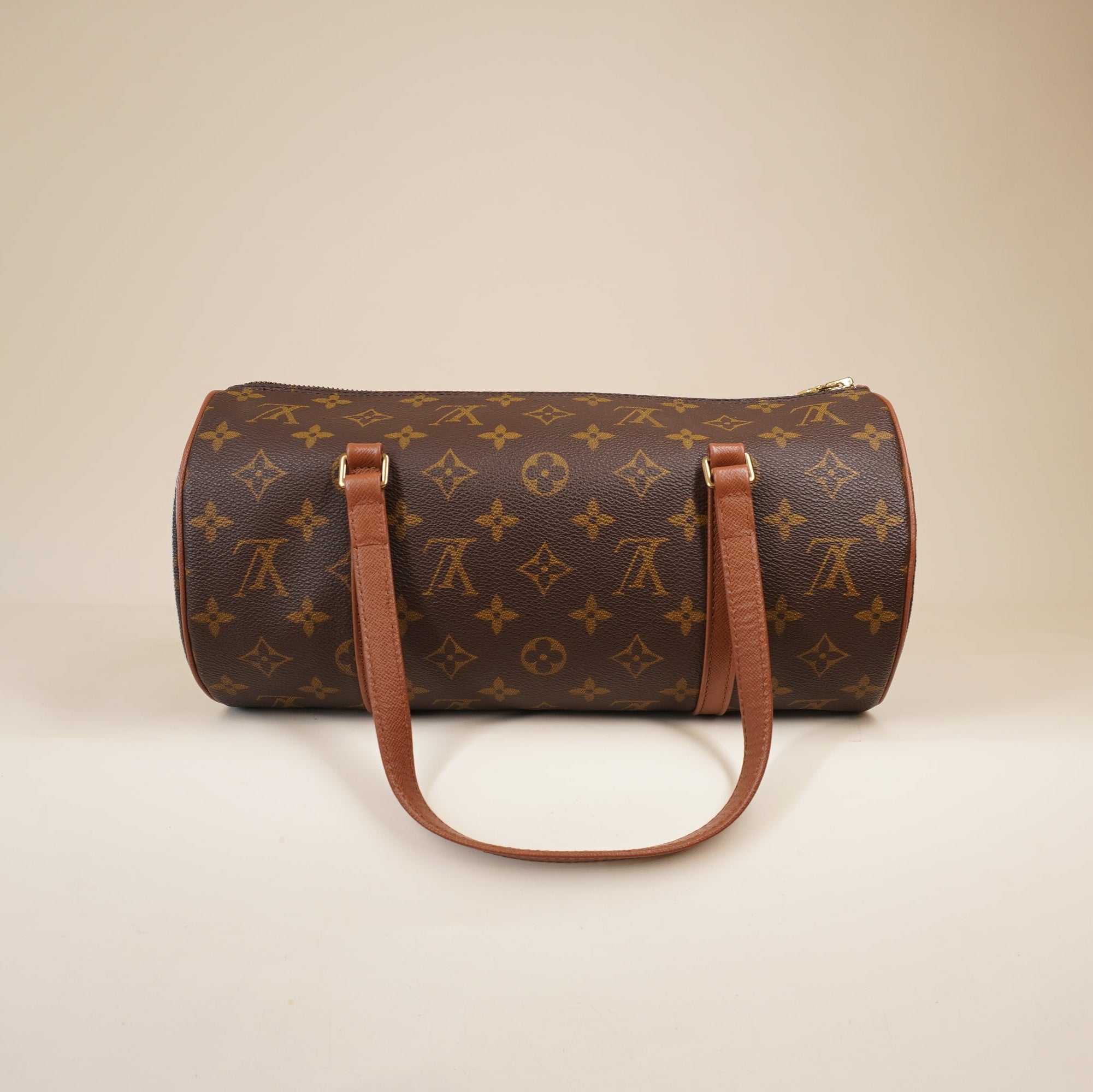 PRE-OWNED LV Monogram Papillon NM Shoulder Bag
