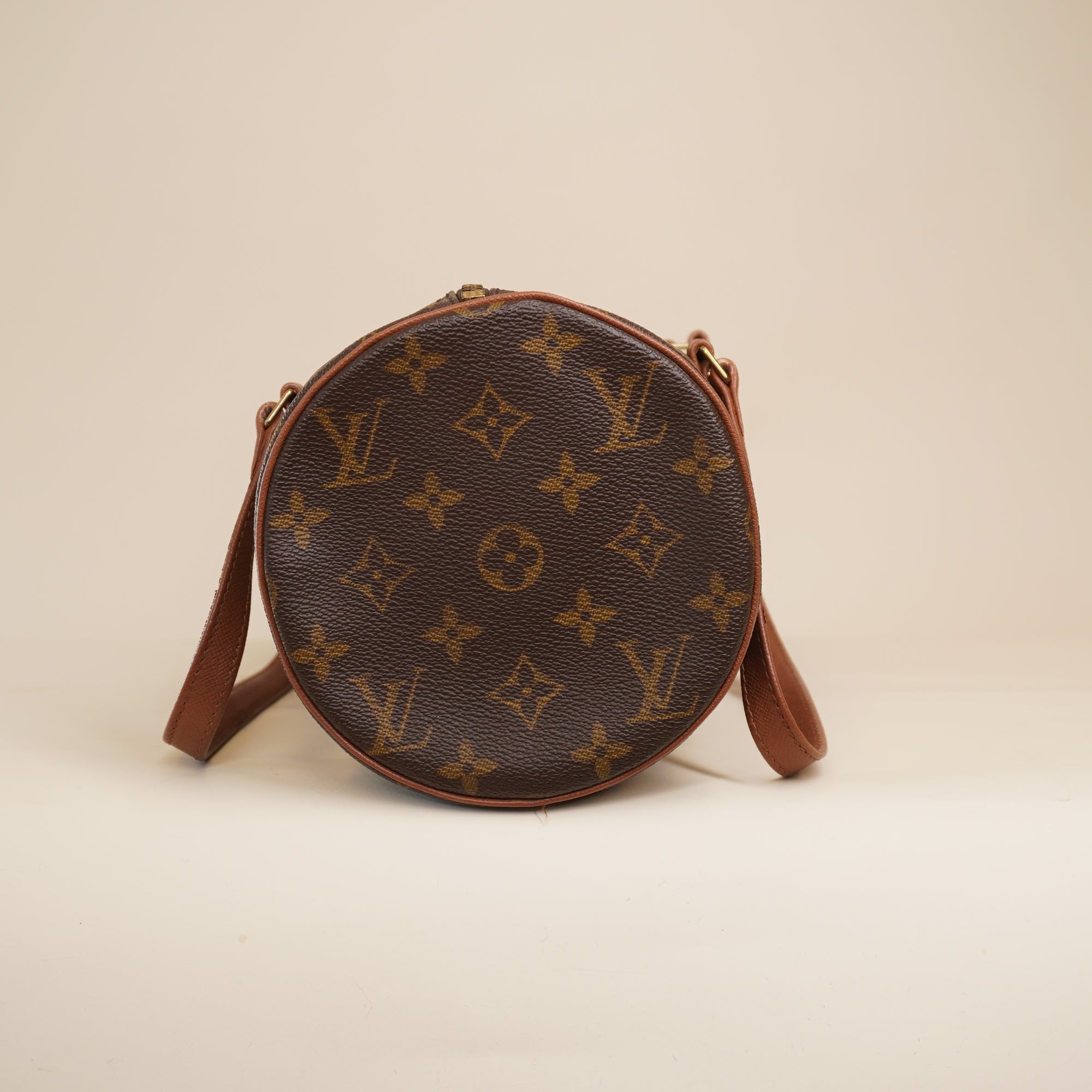 PRE-OWNED LV Monogram Papillon NM Shoulder Bag