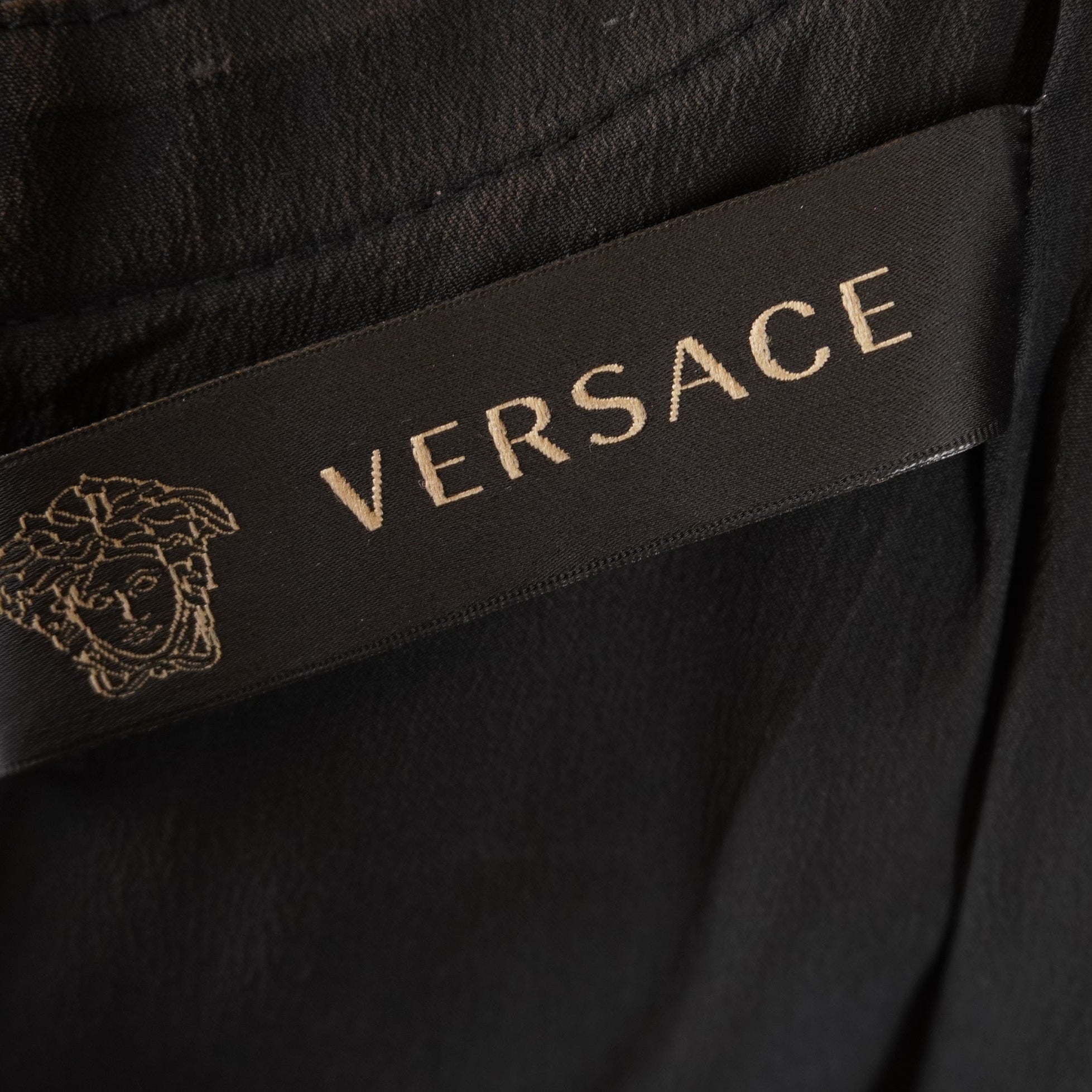 PRE-OWNED Safety Pin mini dress in black XS