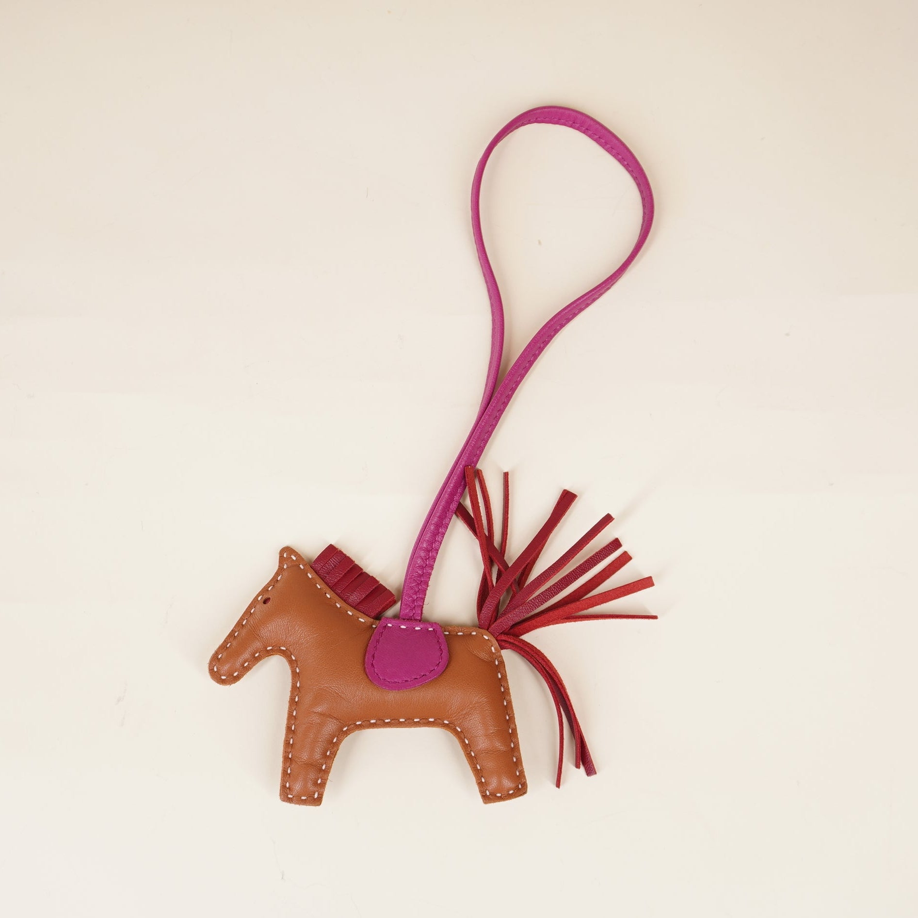 PRE-OWNED Milo Lambskin Grigri Rodeo Horse Bag Charm