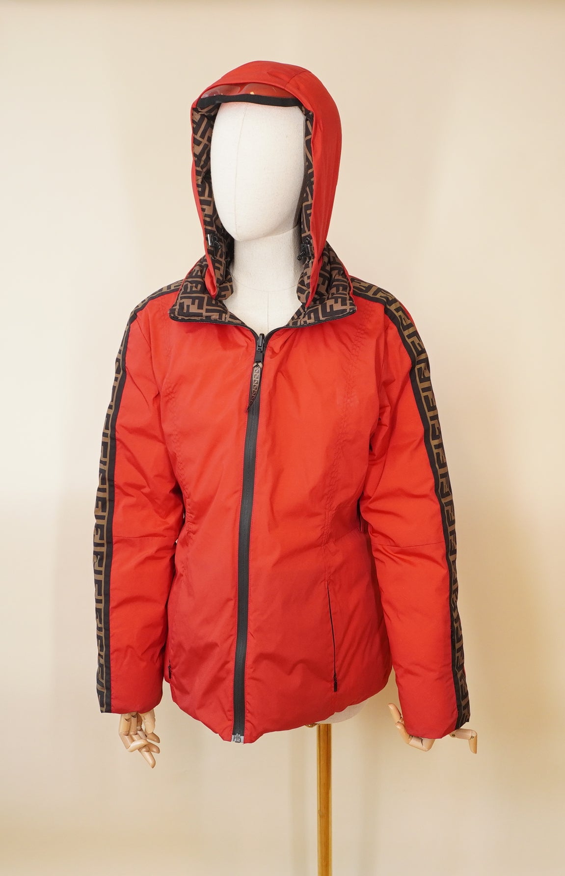 PRE-OWNED FF Reversible Padded and Down Jackets SM