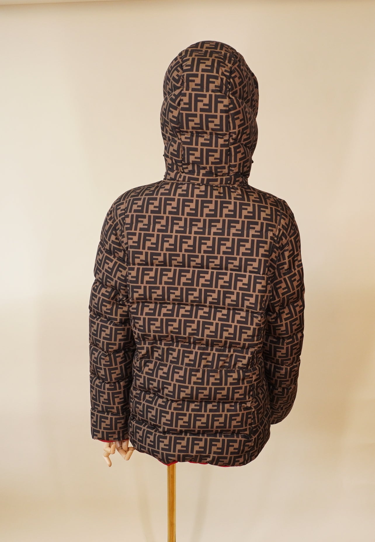 PRE-OWNED FF Reversible Padded and Down Jackets SM