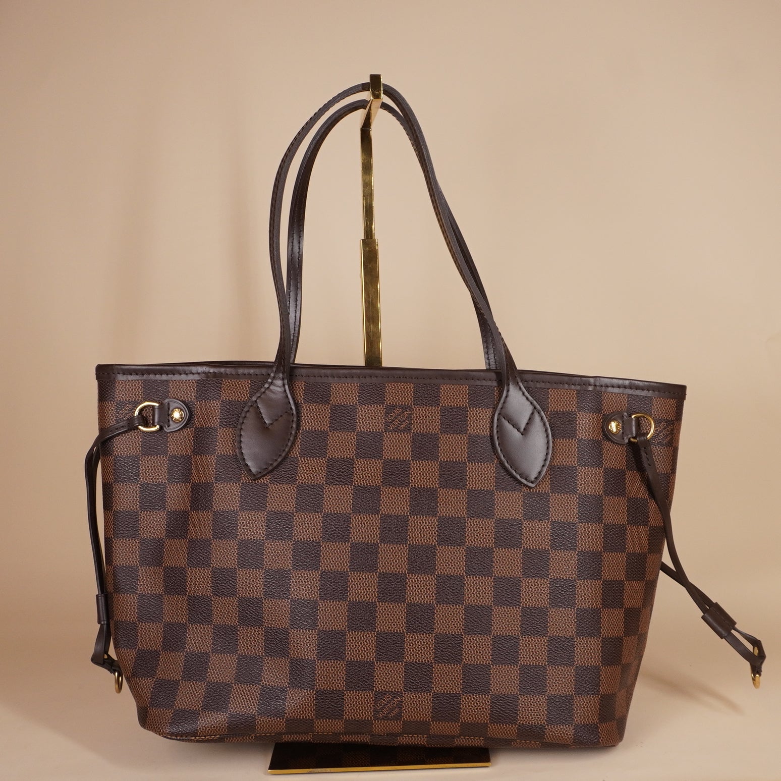 PRE-OWNED LV Damier Canvas Neverfull PM Bag