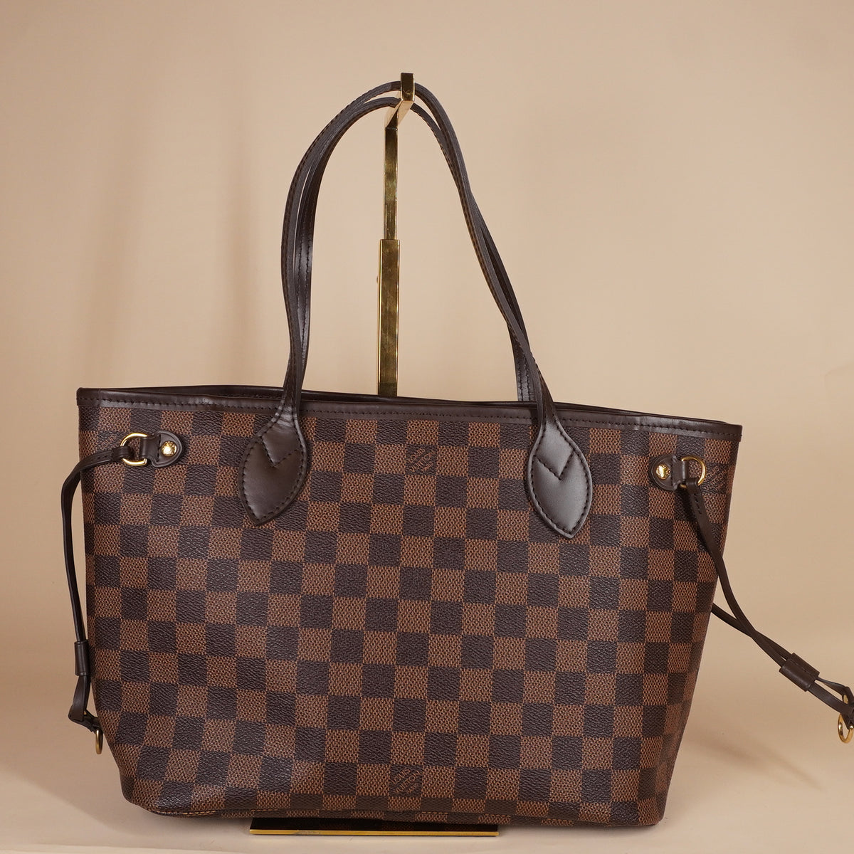 PRE-OWNED LV Damier Canvas Neverfull PM Bag