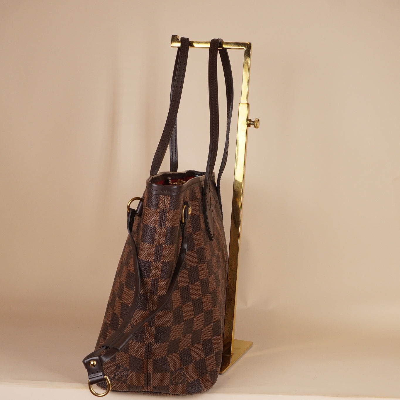 PRE-OWNED LV Damier Canvas Neverfull PM Bag