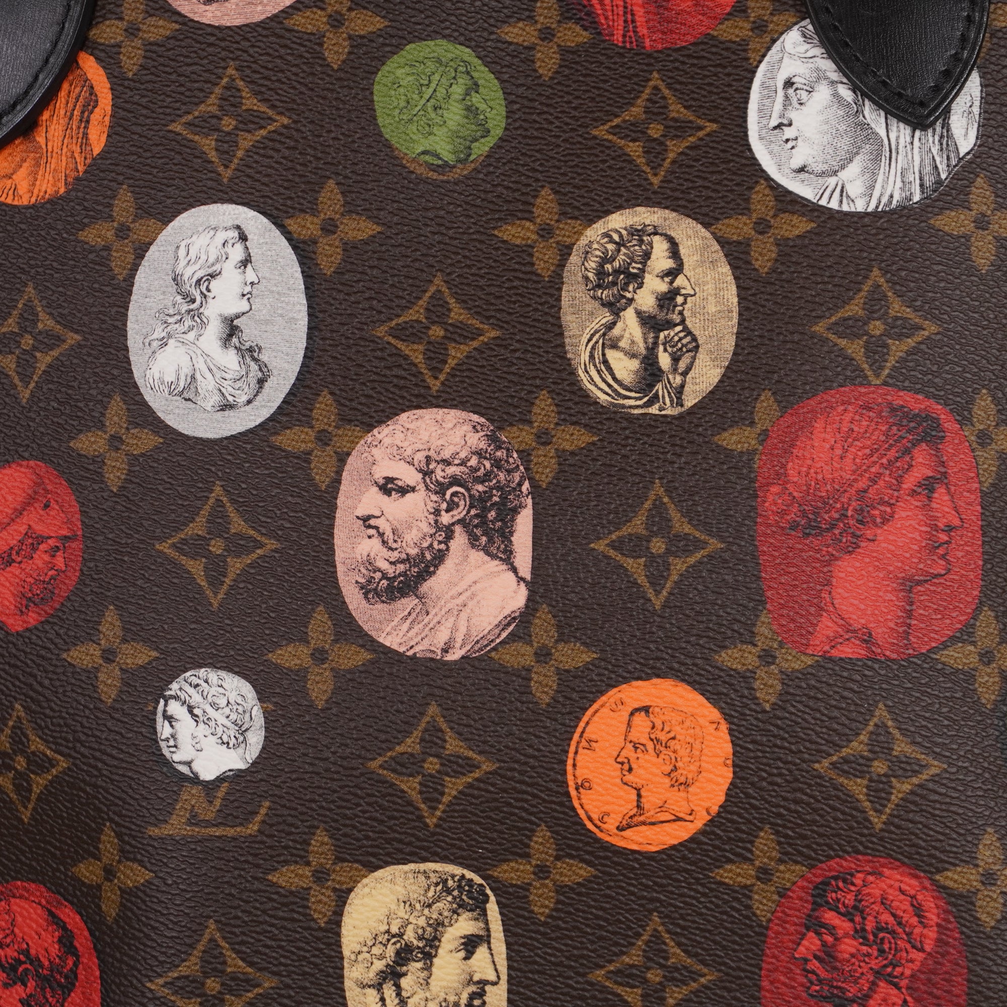 PRE-OWNED LV X FORNASETTI Monogram Cameo Neverfull MM