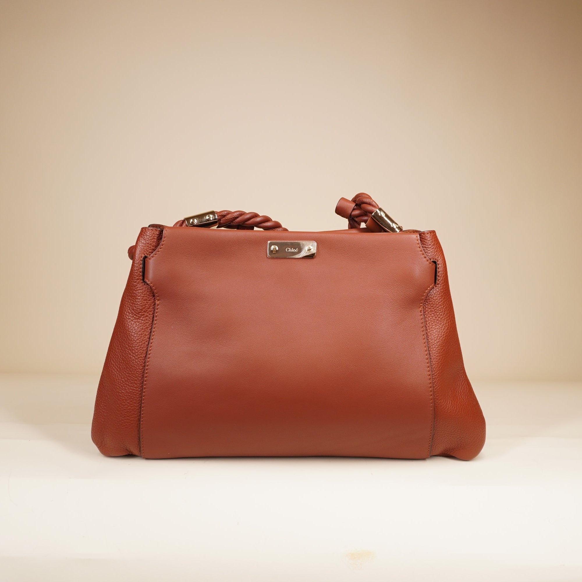 PRE-OWNED Key Medium Brown Shoulder Bag