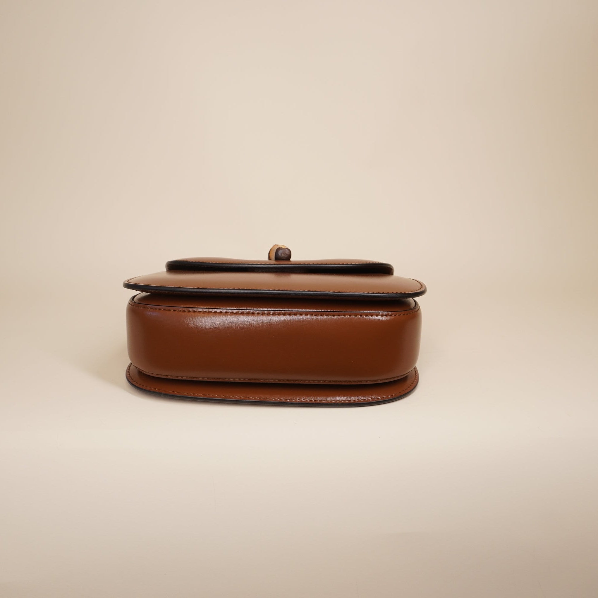 PRE-OWNED GG Bamboo 1947 Brown Calfskin Shoulder Bag