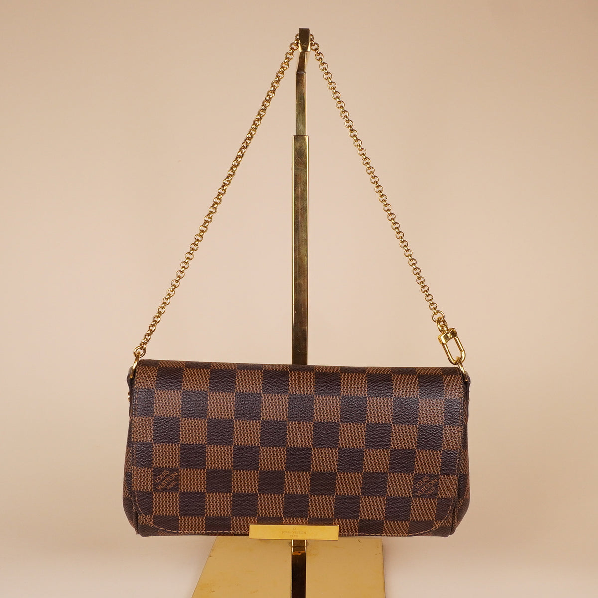 PRE-OWNED LV Damier Ebene Favorite Bag