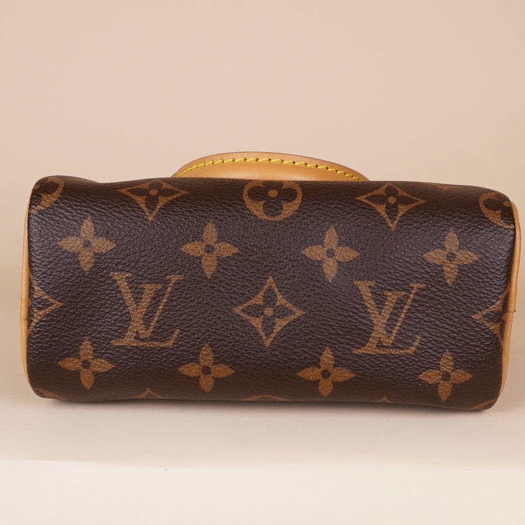 PRE-OWNED LV Monogram Nano Speedy Bandouliere